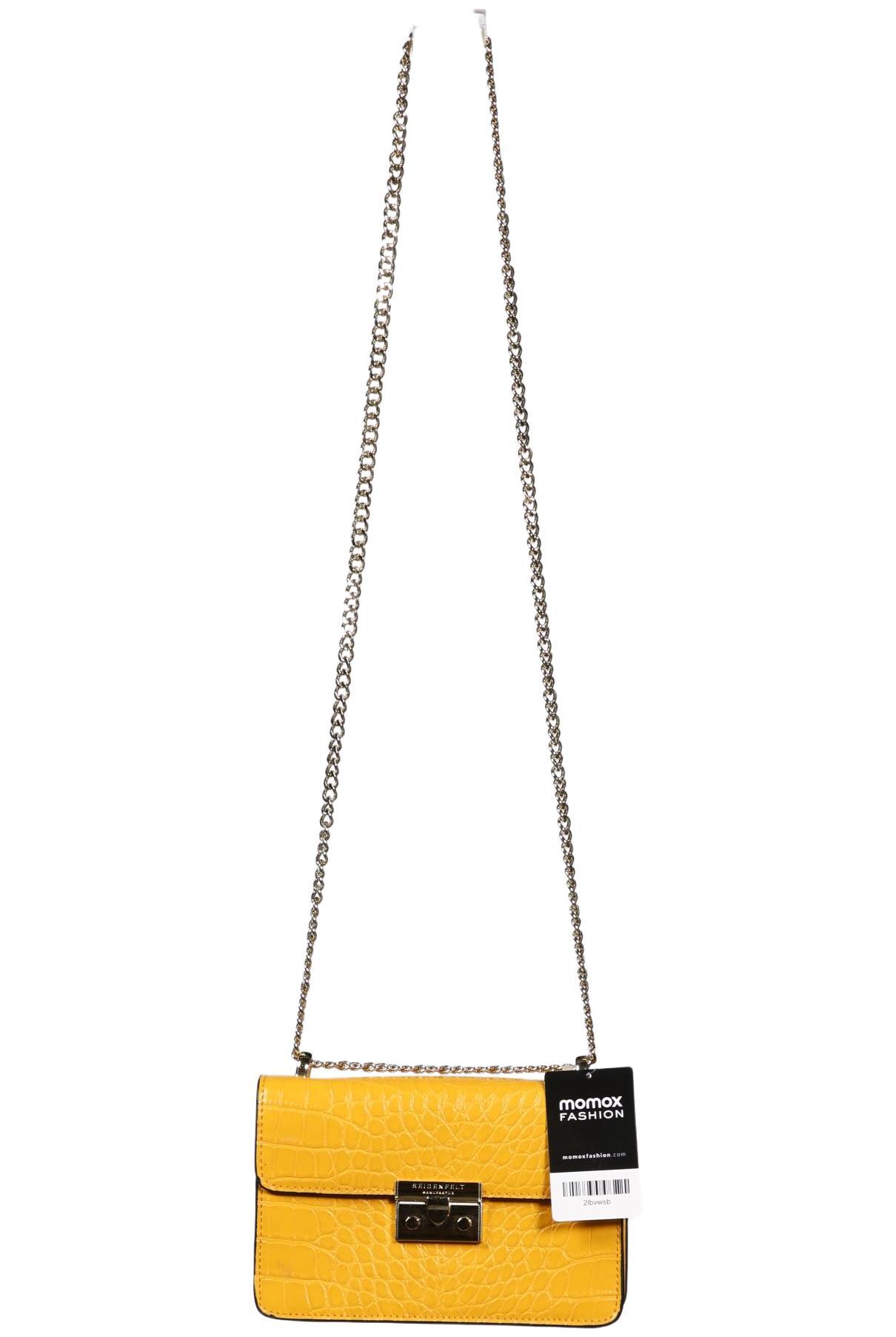 

Seidenfelt Damen Handtasche, gelb, Gr.
