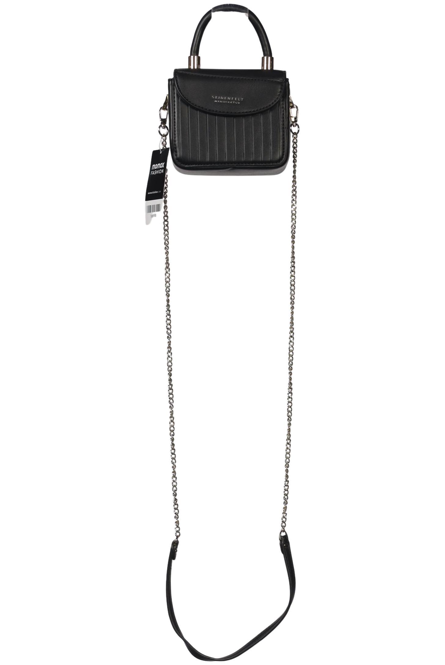 

Seidenfelt Damen Handtasche, schwarz, Gr.