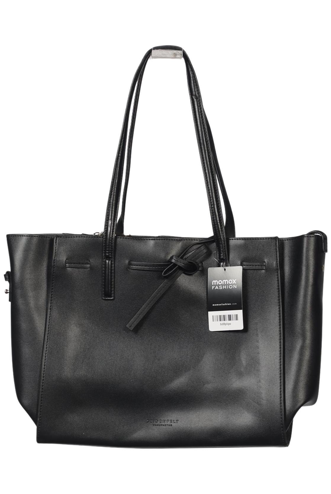 

Seidenfelt Damen Handtasche, schwarz, Gr.
