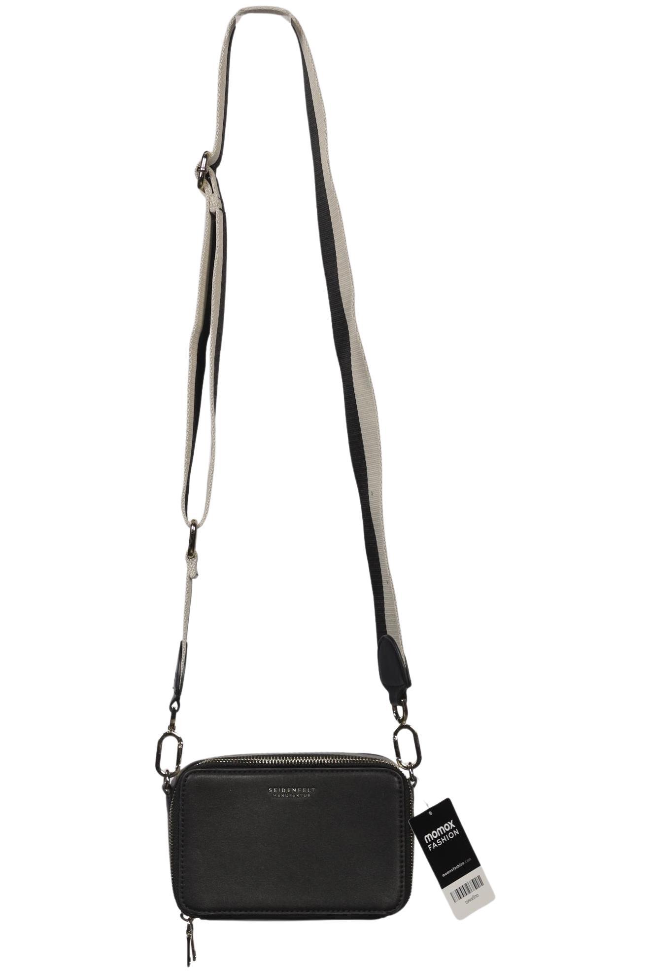 

Seidenfelt Damen Handtasche, schwarz, Gr.