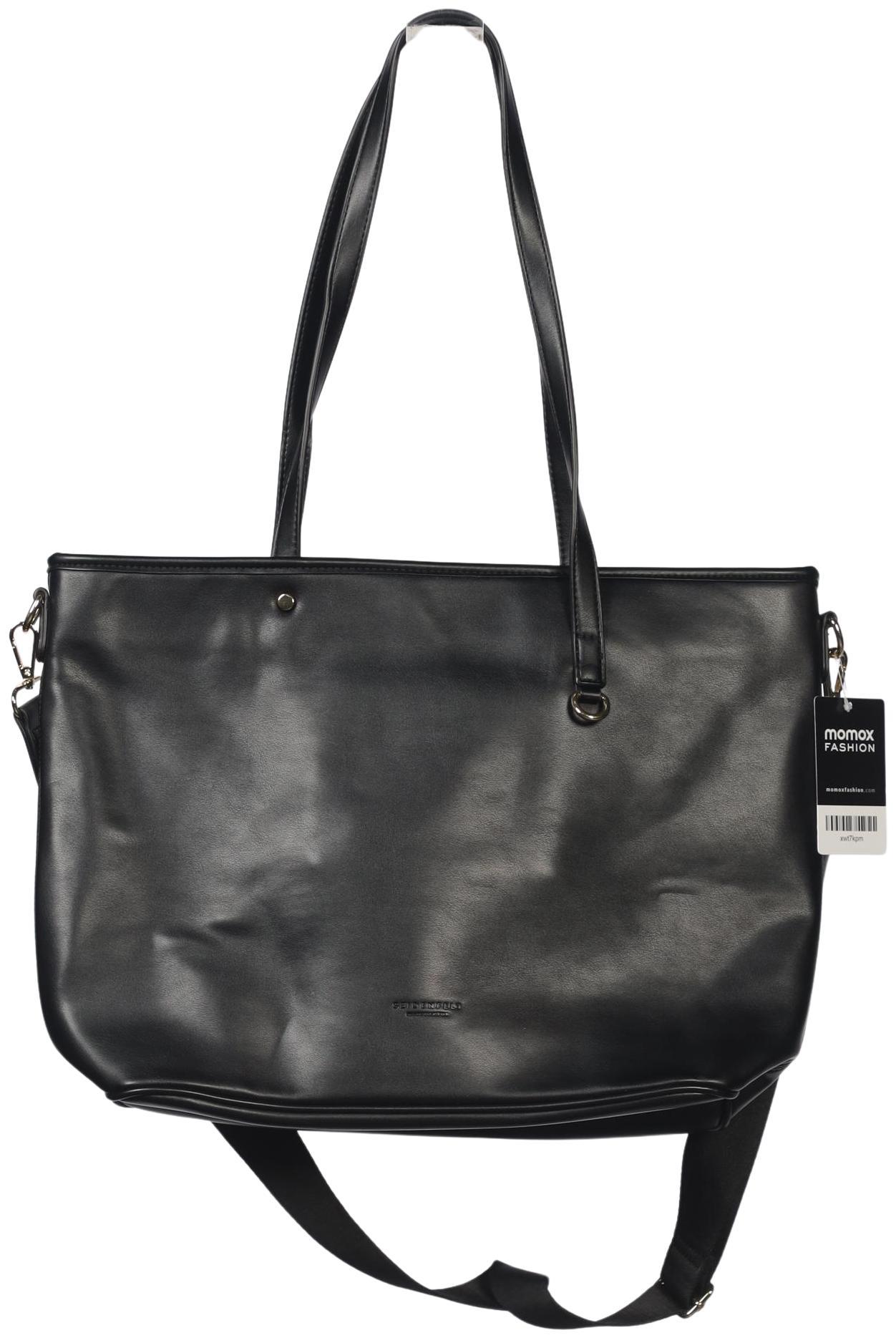 

Seidenfelt Damen Handtasche, schwarz, Gr.
