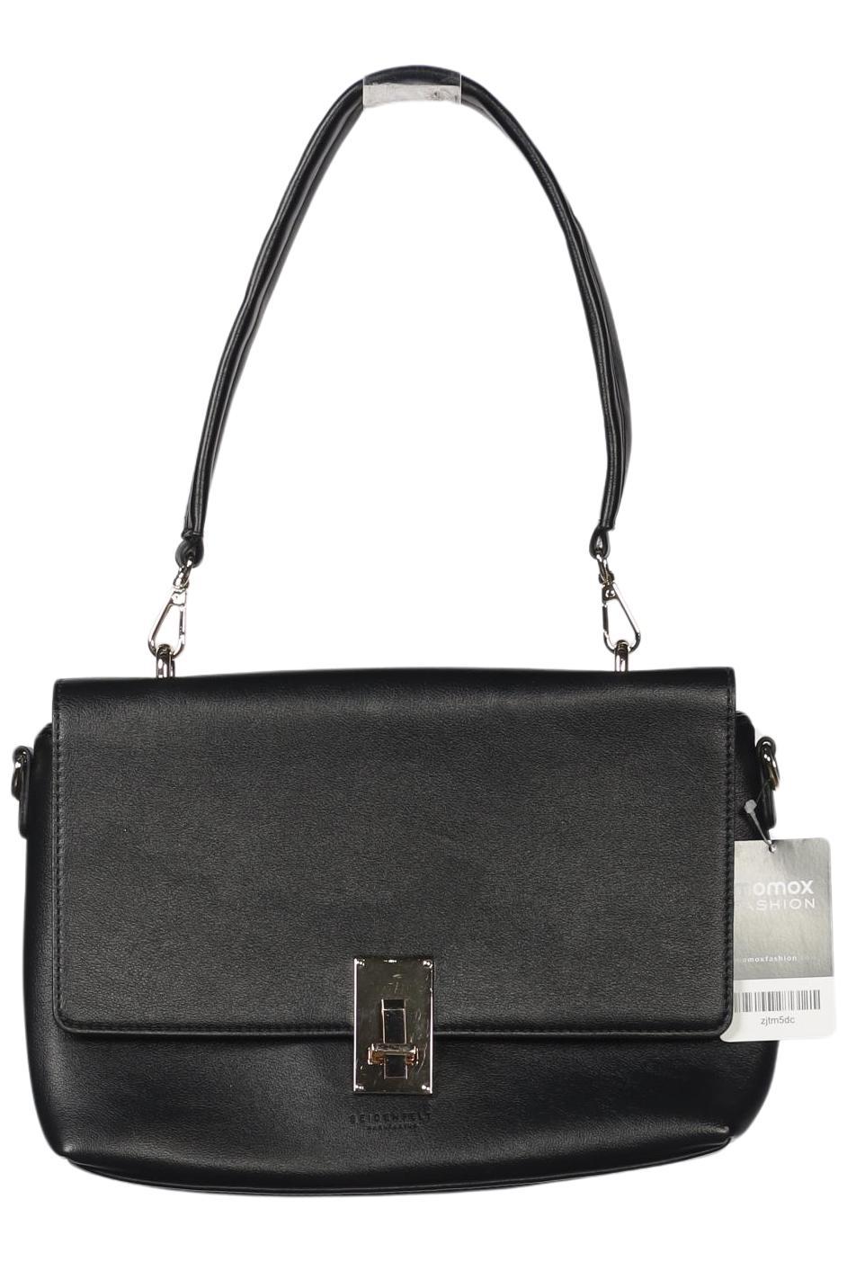 

Seidenfelt Damen Handtasche, schwarz, Gr.
