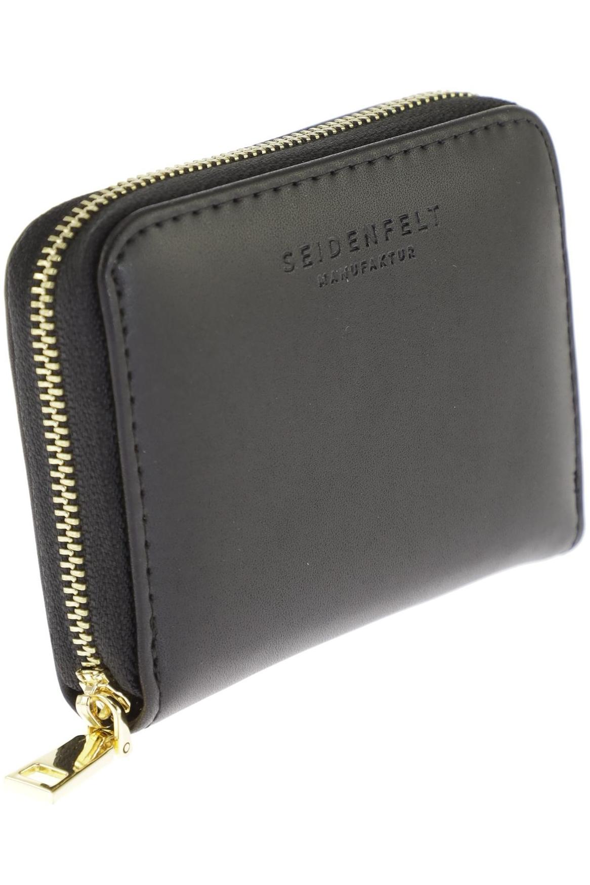 

Seidenfelt Damen Portemonnaie, schwarz, Gr.