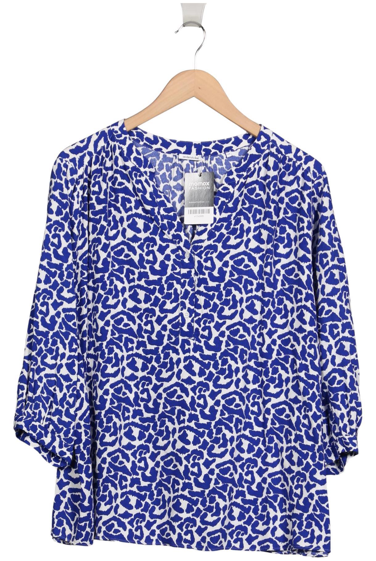 

Seidensticker Damen Bluse, blau, Gr. 48