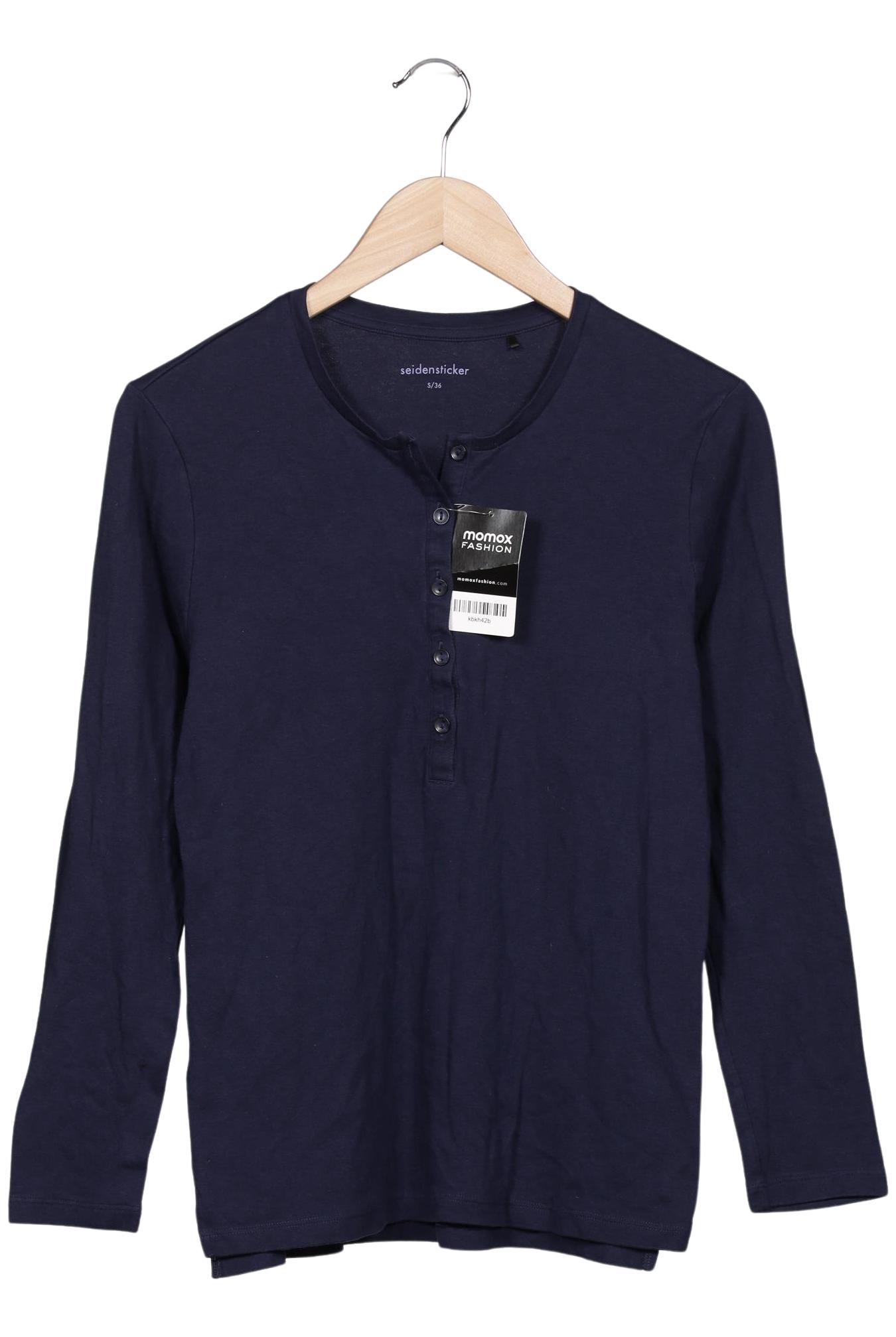 Thumbnail - Seidensticker Damen Langarmshirt, marineblau, Gr. 36