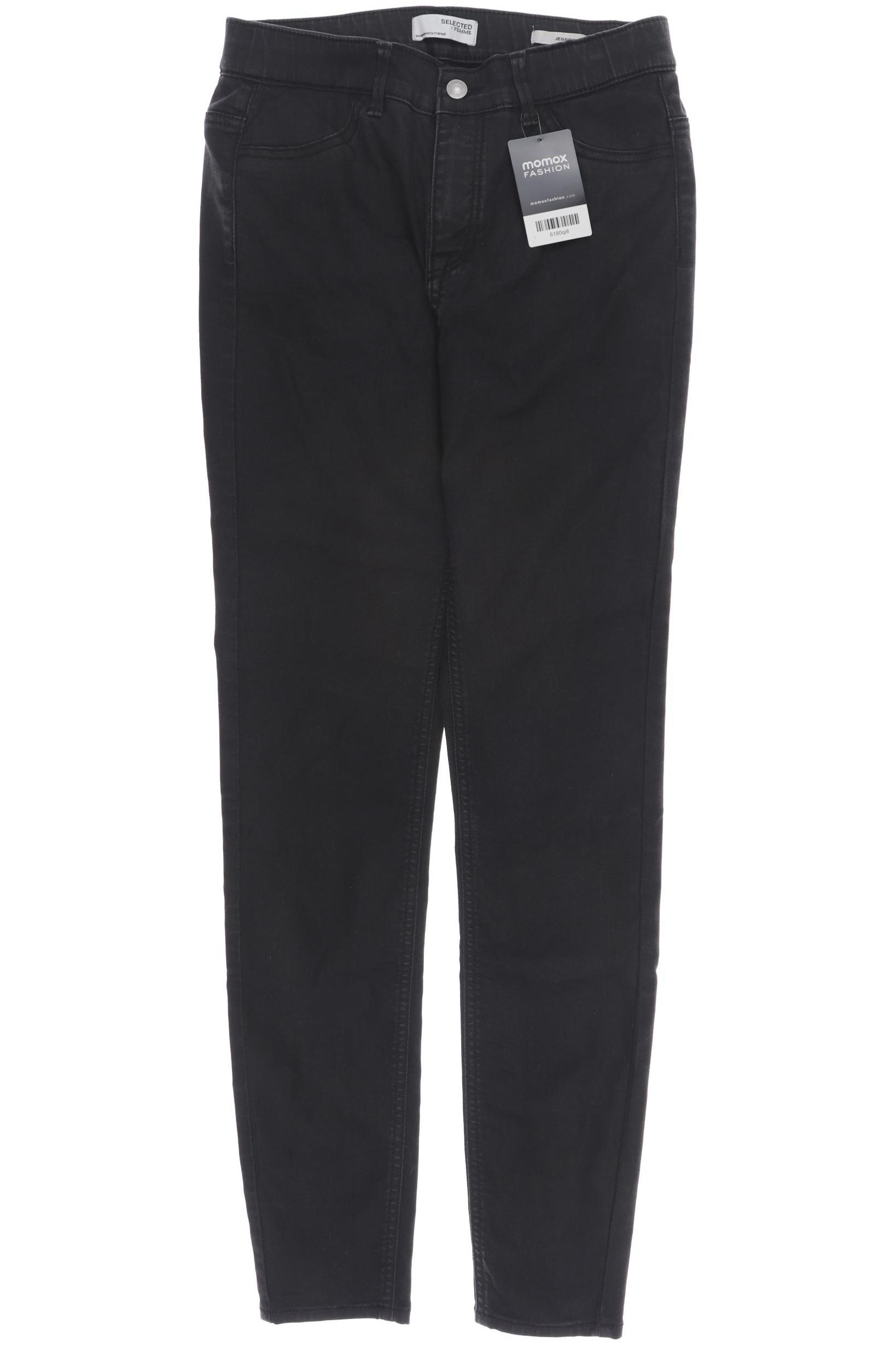 

SELECTED Damen Jeans, schwarz