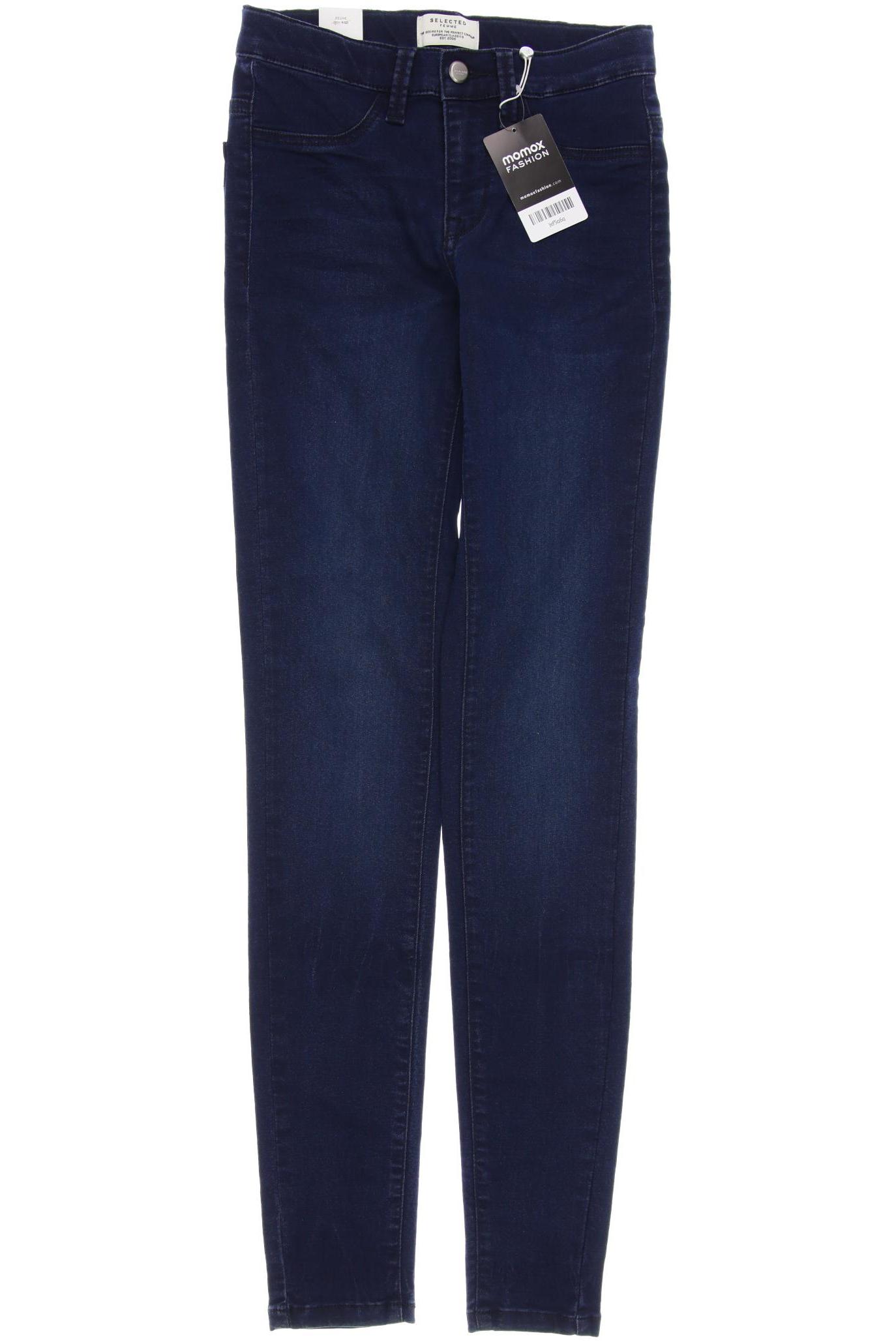 

SELECTED Damen Jeans, marineblau