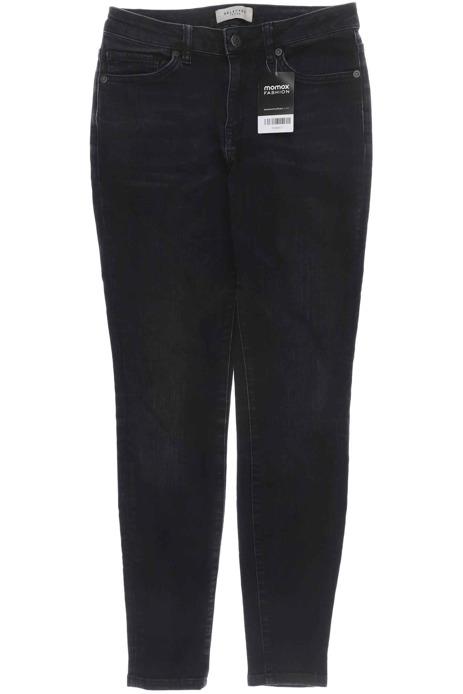 

SELECTED Damen Jeans, schwarz
