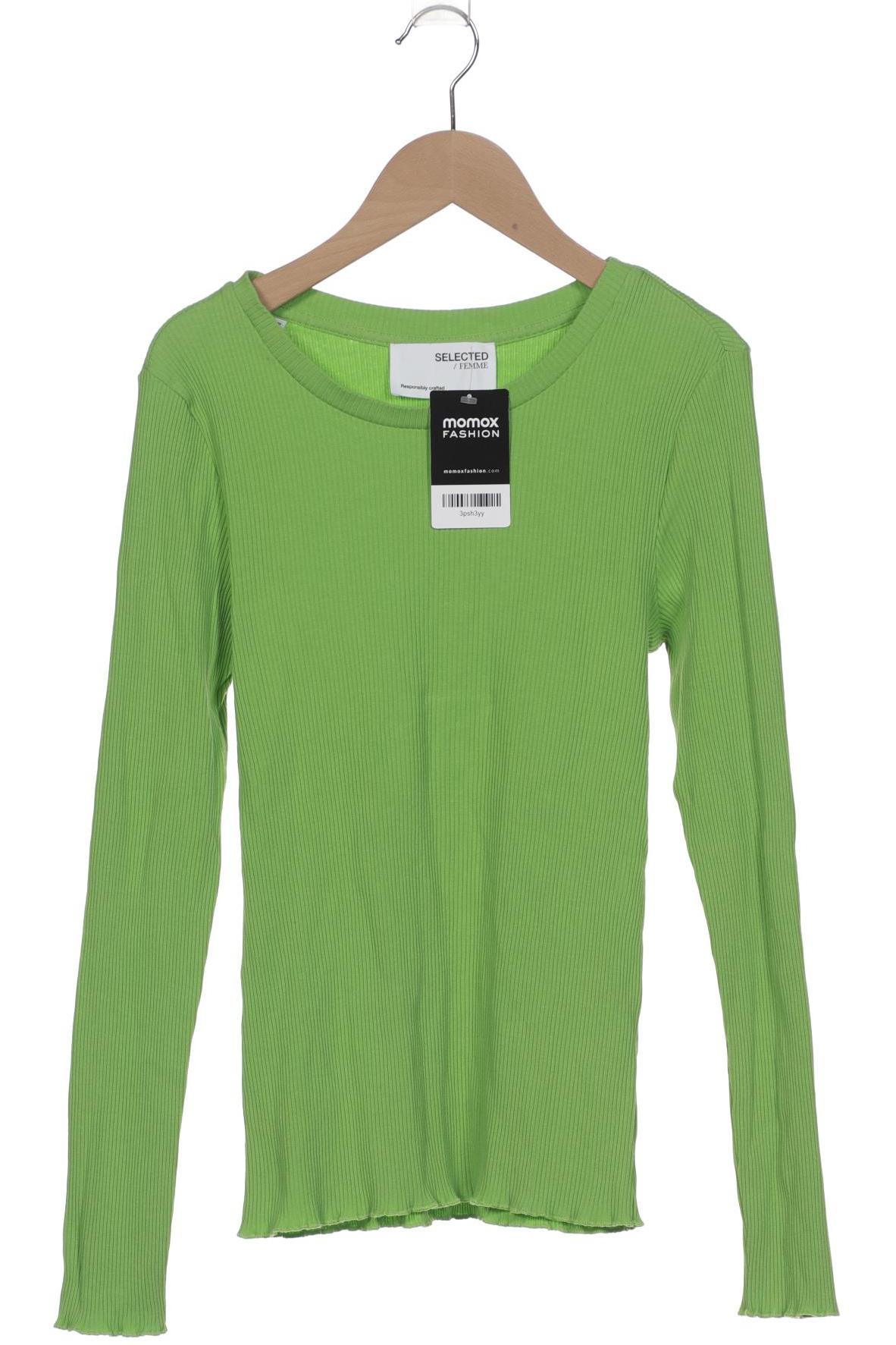 

Selected Damen Langarmshirt, grün, Gr. 38