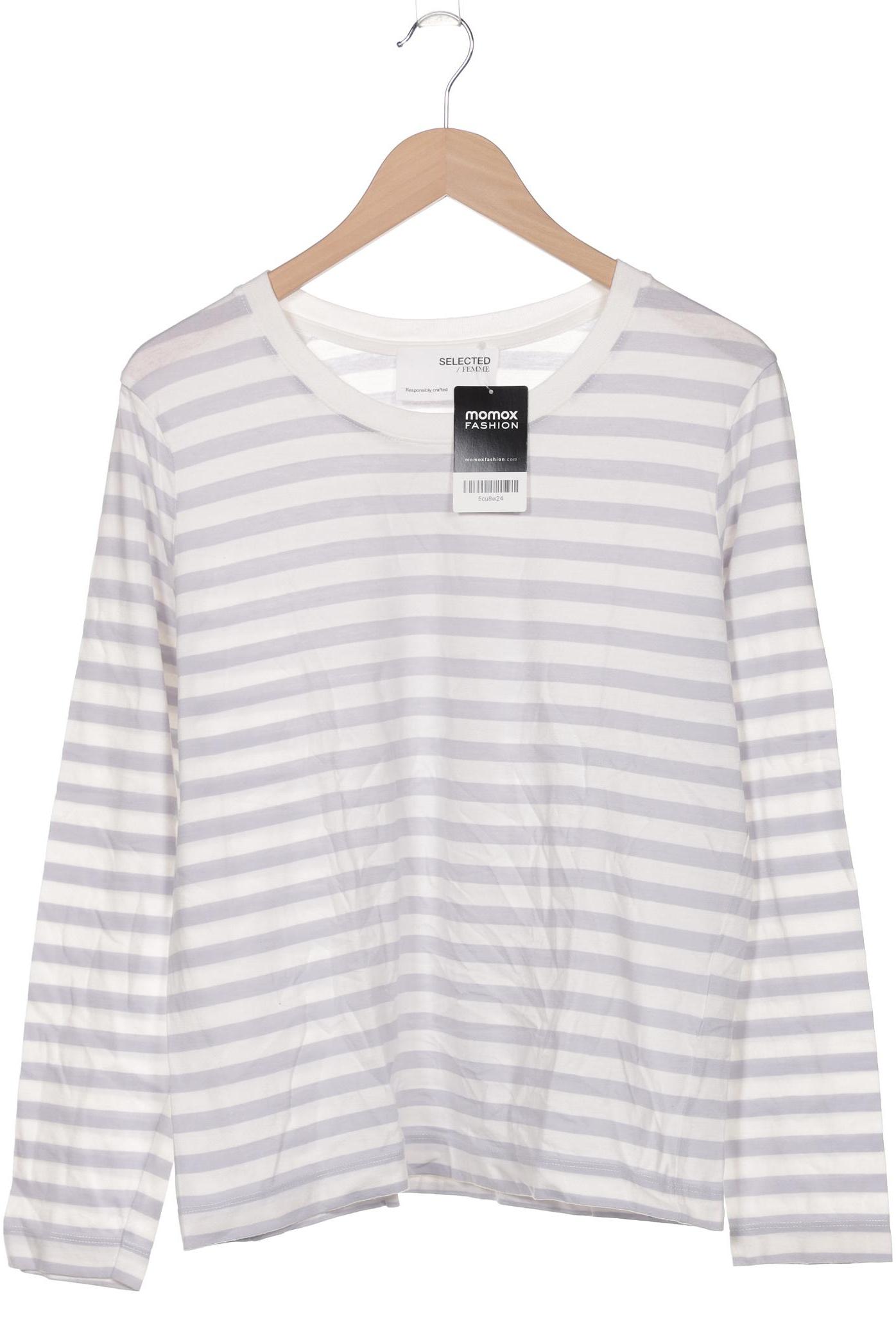 

Selected Damen Langarmshirt, weiß, Gr. 42