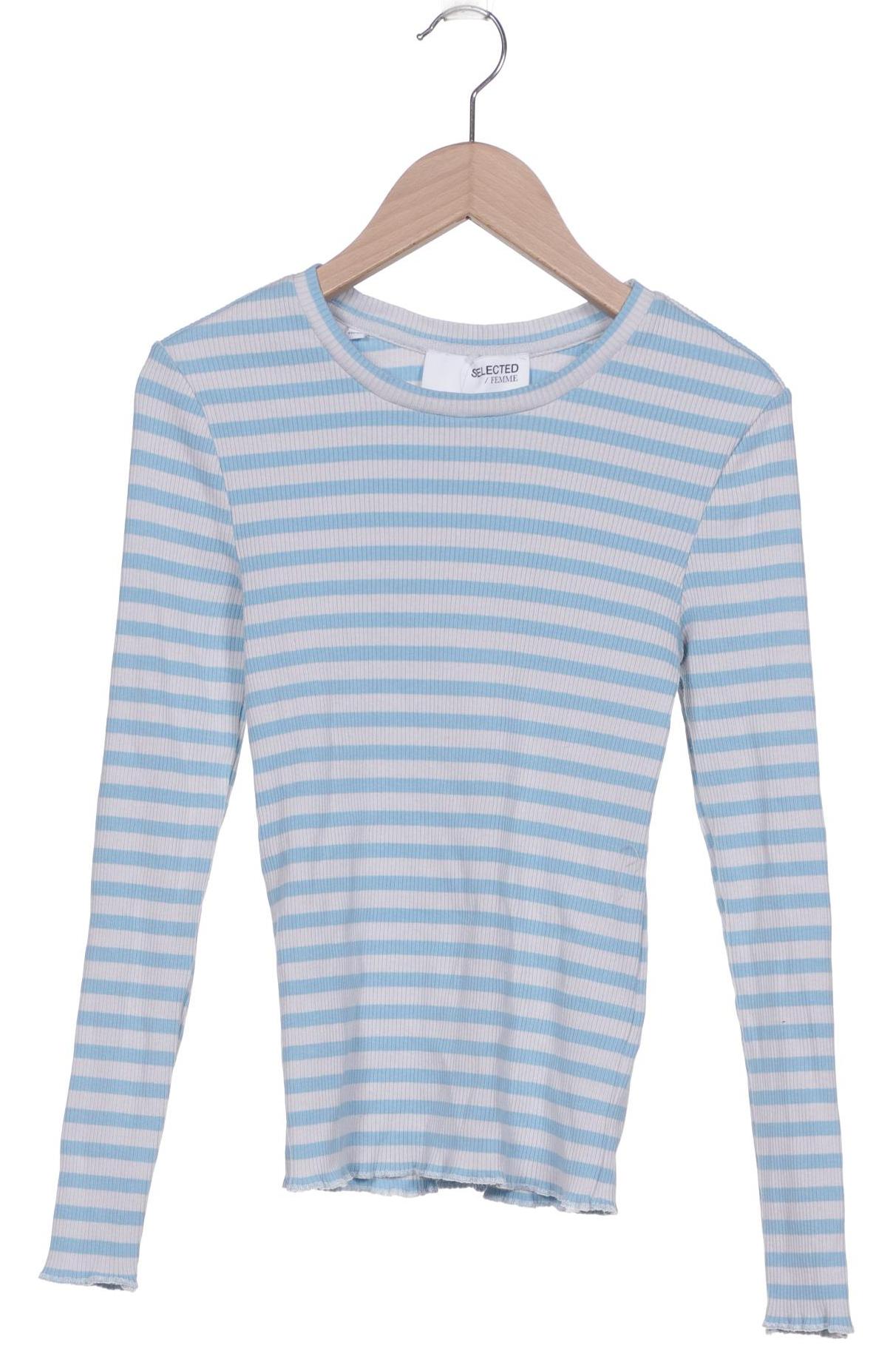 

SELECTED Damen Langarmshirt, blau