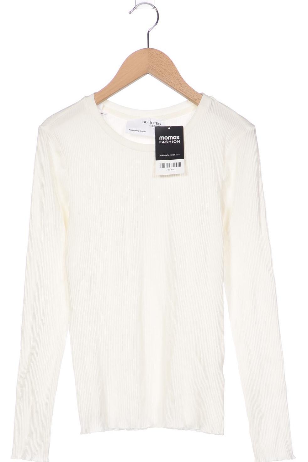 

Selected Damen Langarmshirt, cremeweiß, Gr. 34