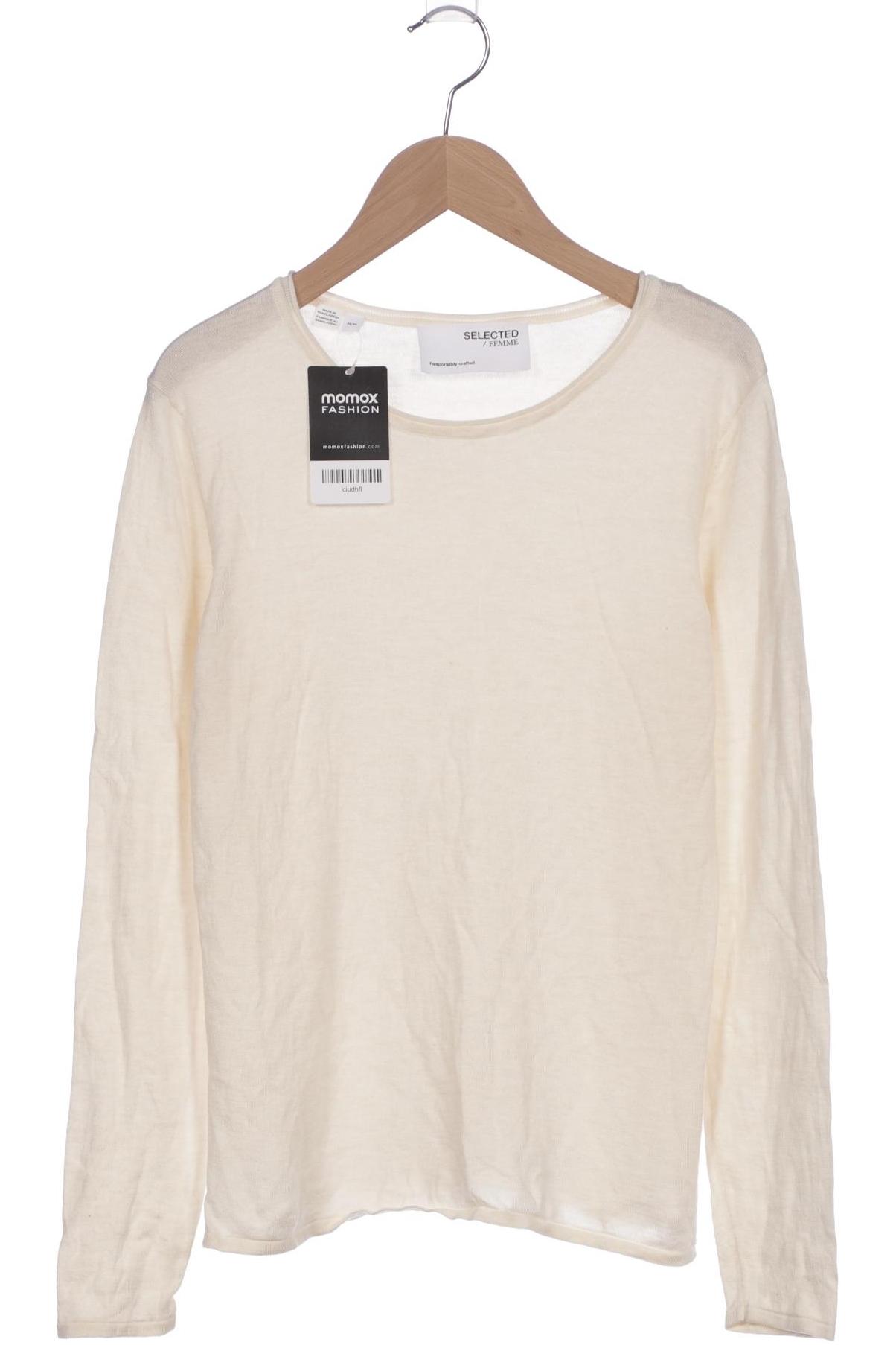 

Selected Damen Langarmshirt, cremeweiß, Gr. 38
