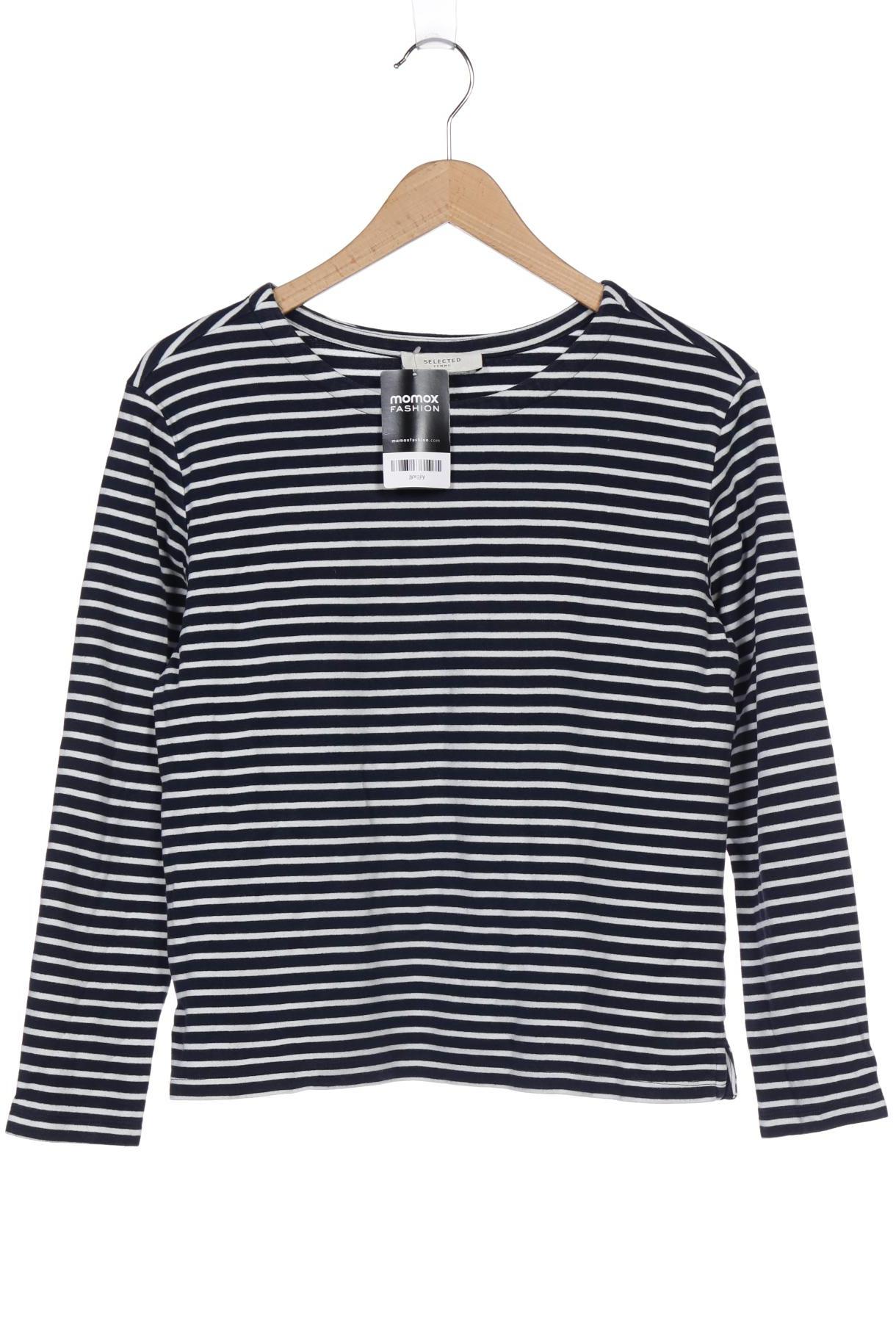 

SELECTED Damen Langarmshirt, marineblau
