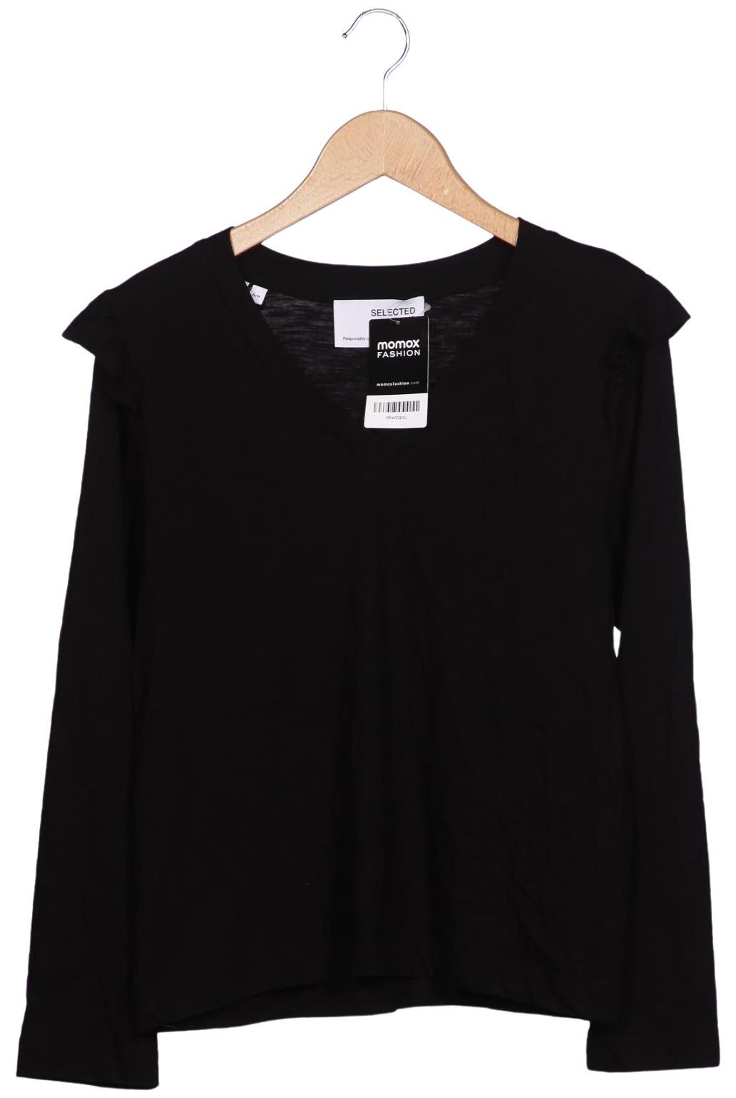 

Selected Damen Langarmshirt, schwarz, Gr. 38