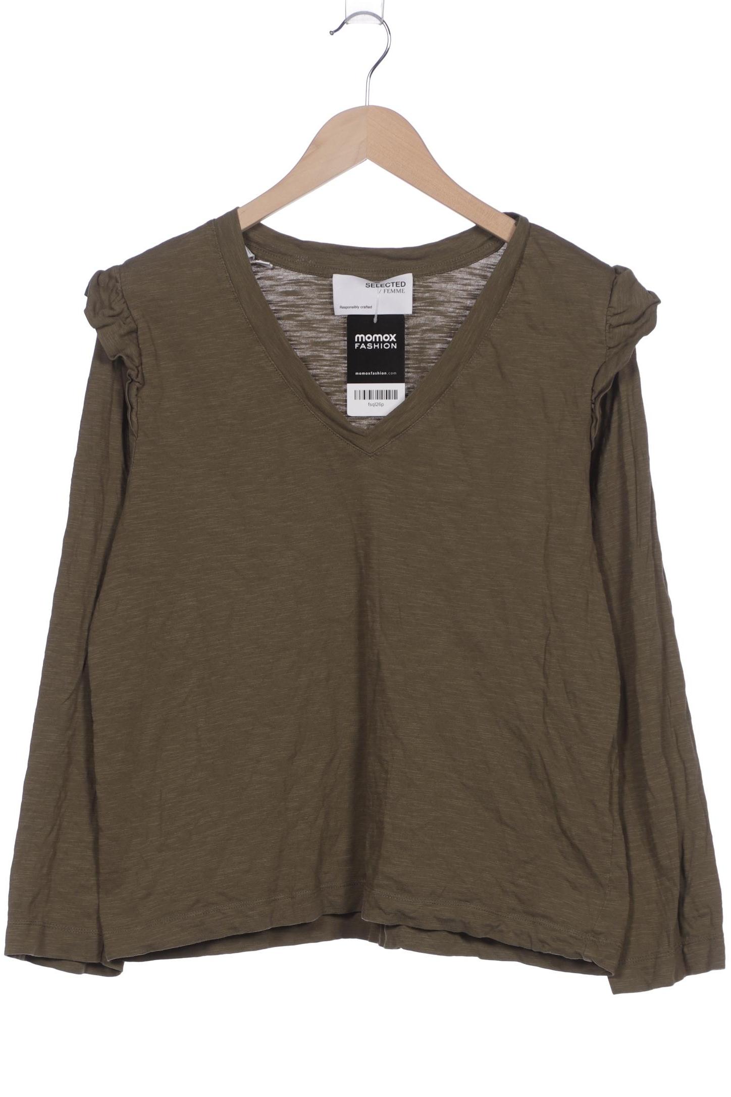 

Selected Damen Langarmshirt, grün, Gr. 44