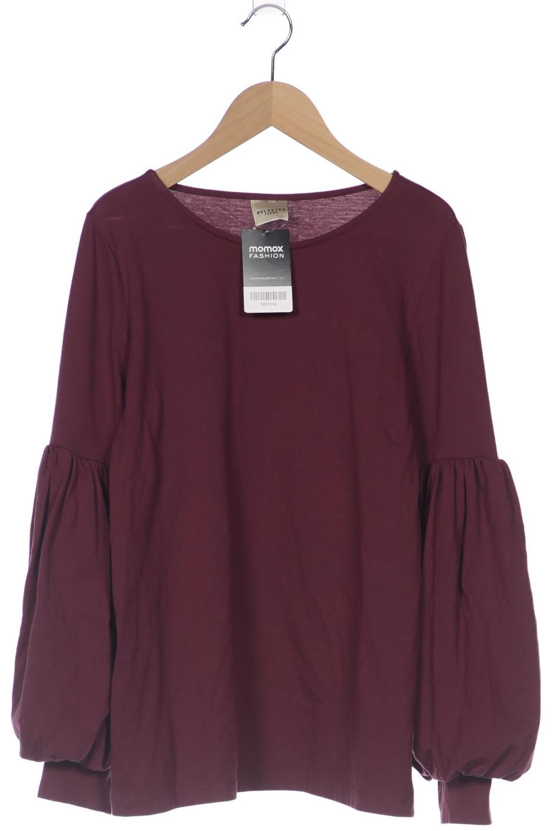 

Selected Damen Langarmshirt, bordeaux, Gr. 38