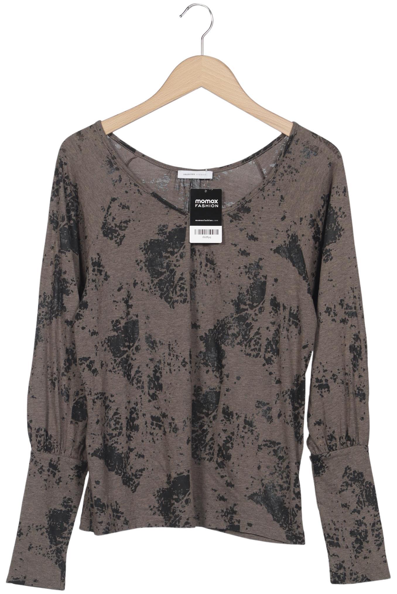 

Selected Damen Langarmshirt, grau, Gr. 38