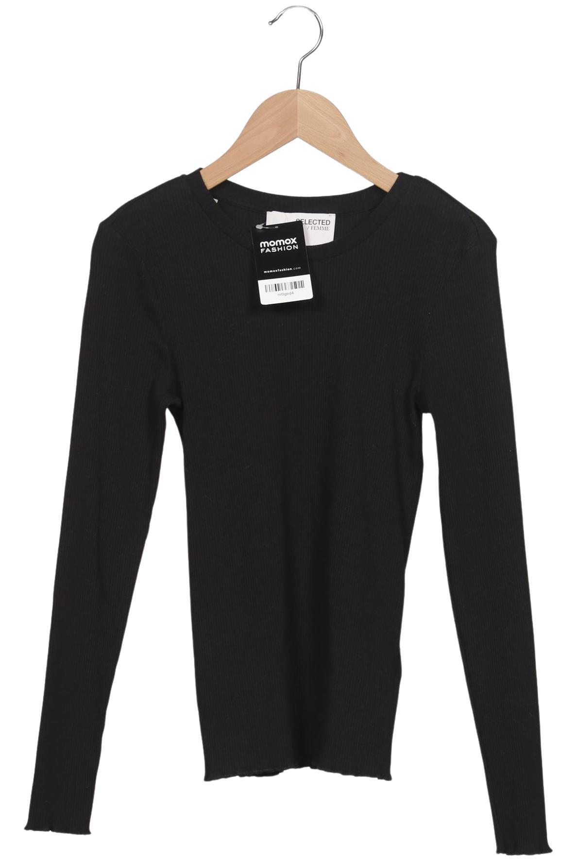 

Selected Damen Langarmshirt, schwarz, Gr. 36