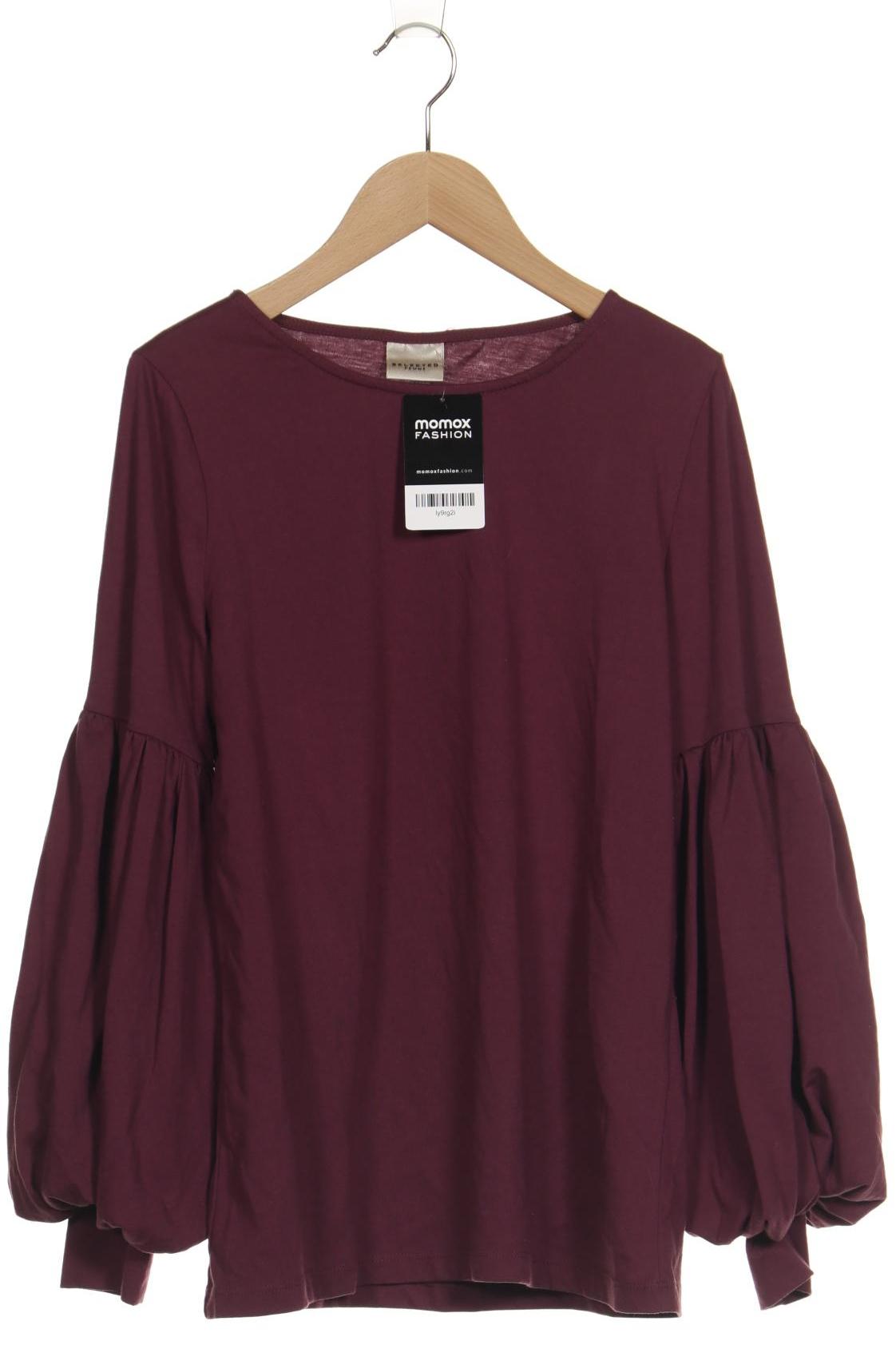 

Selected Damen Langarmshirt, bordeaux, Gr. 38