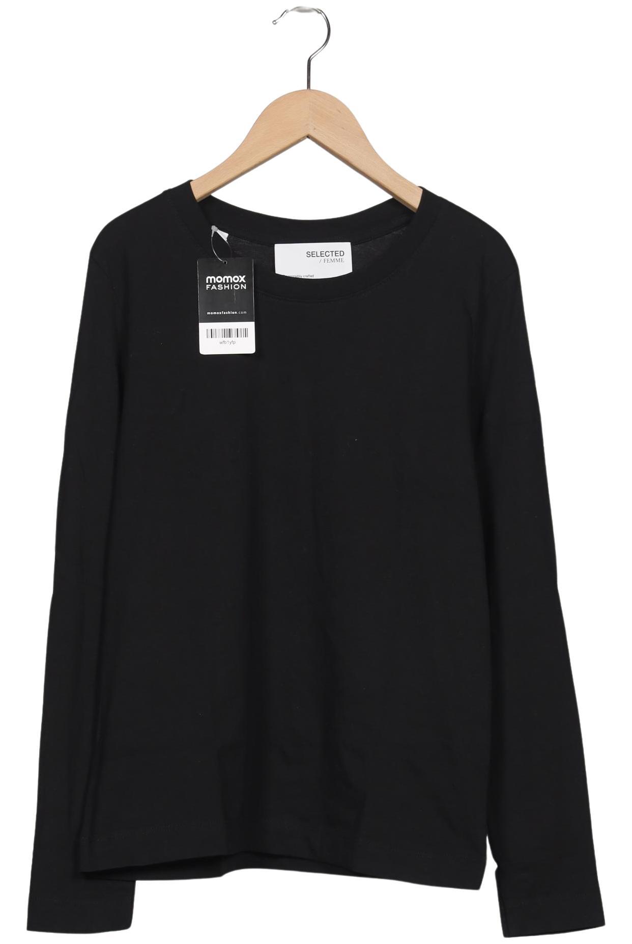 

Selected Damen Langarmshirt, schwarz, Gr. 36