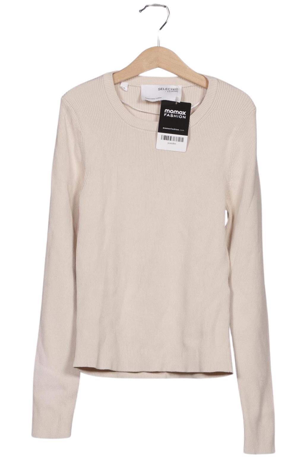 

Selected Damen Langarmshirt, cremeweiß, Gr. 36