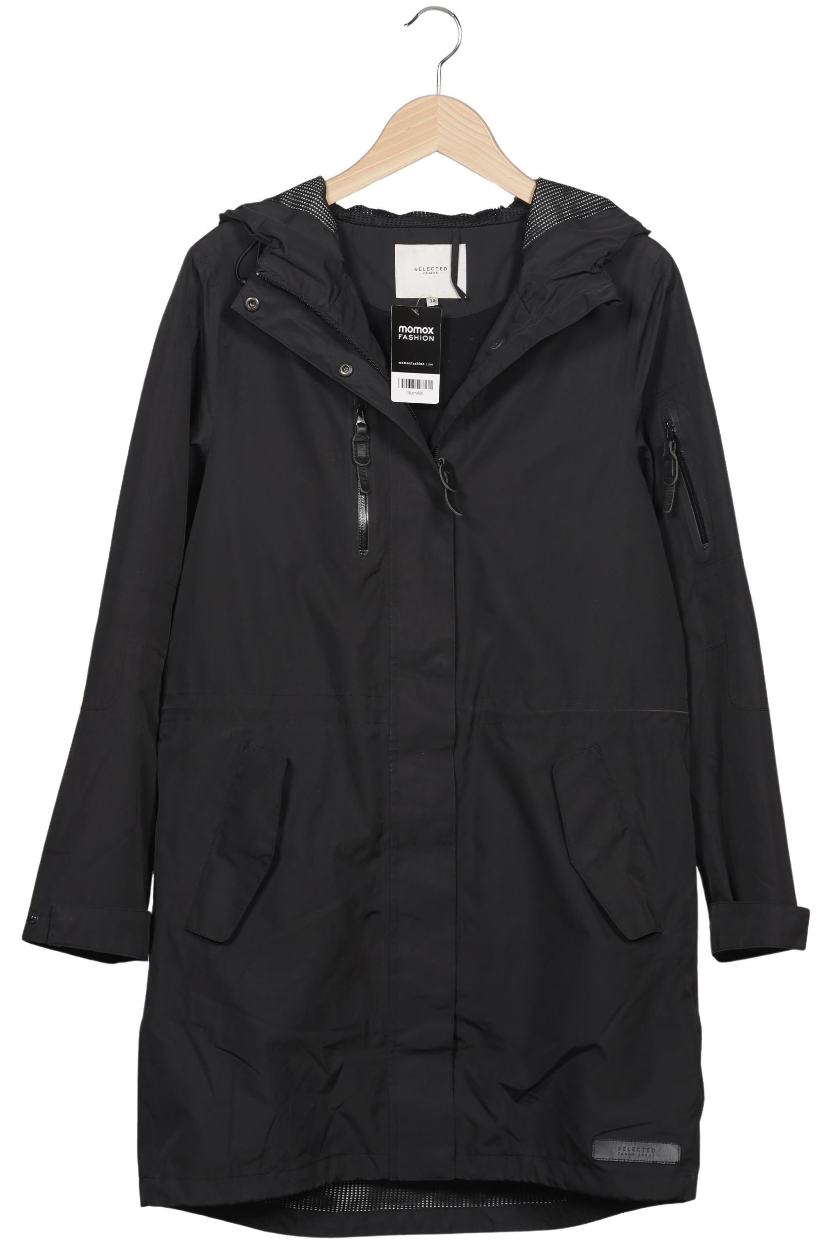 

Selected Damen Mantel, schwarz, Gr. 38