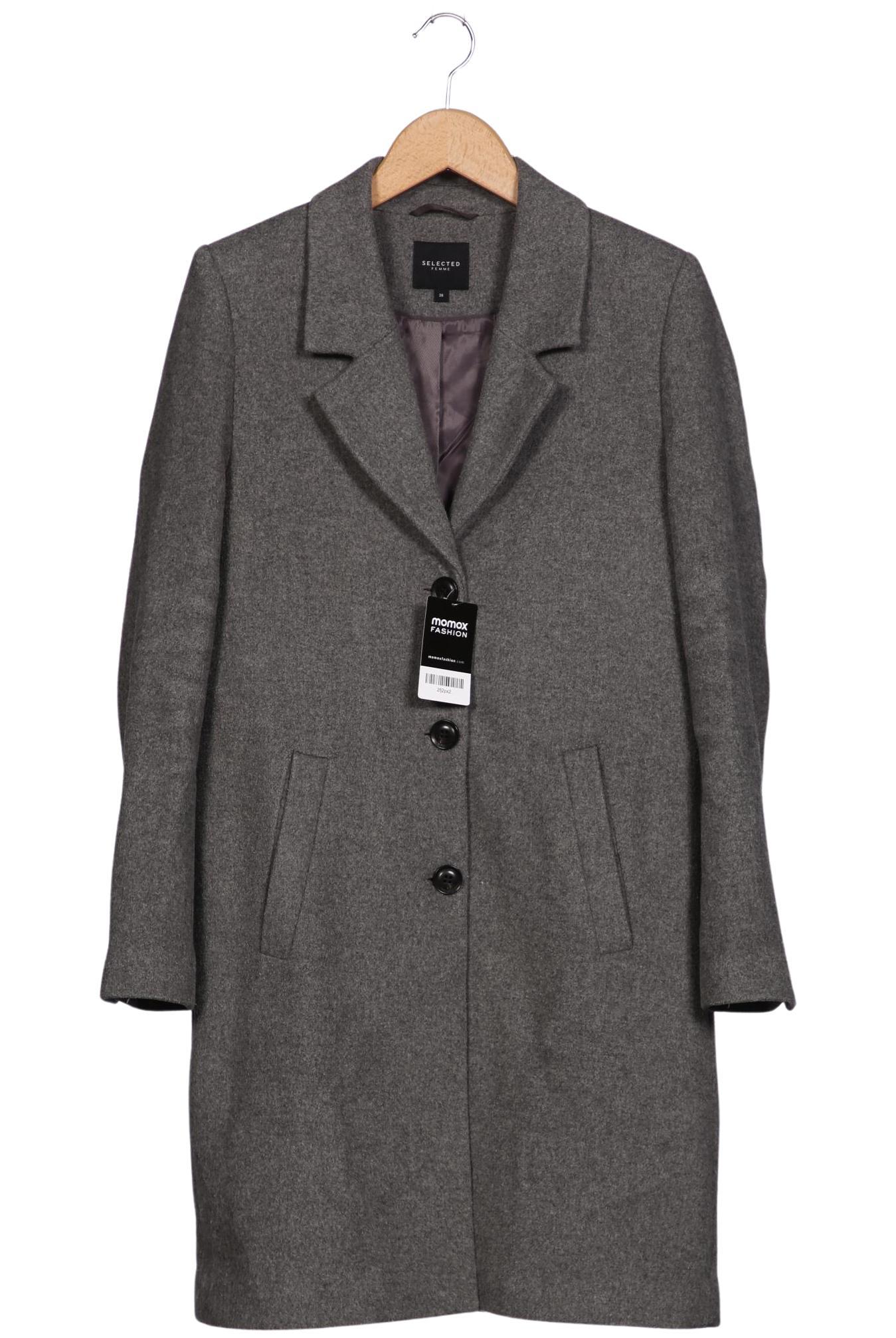 

Selected Damen Mantel, grau, Gr. 36