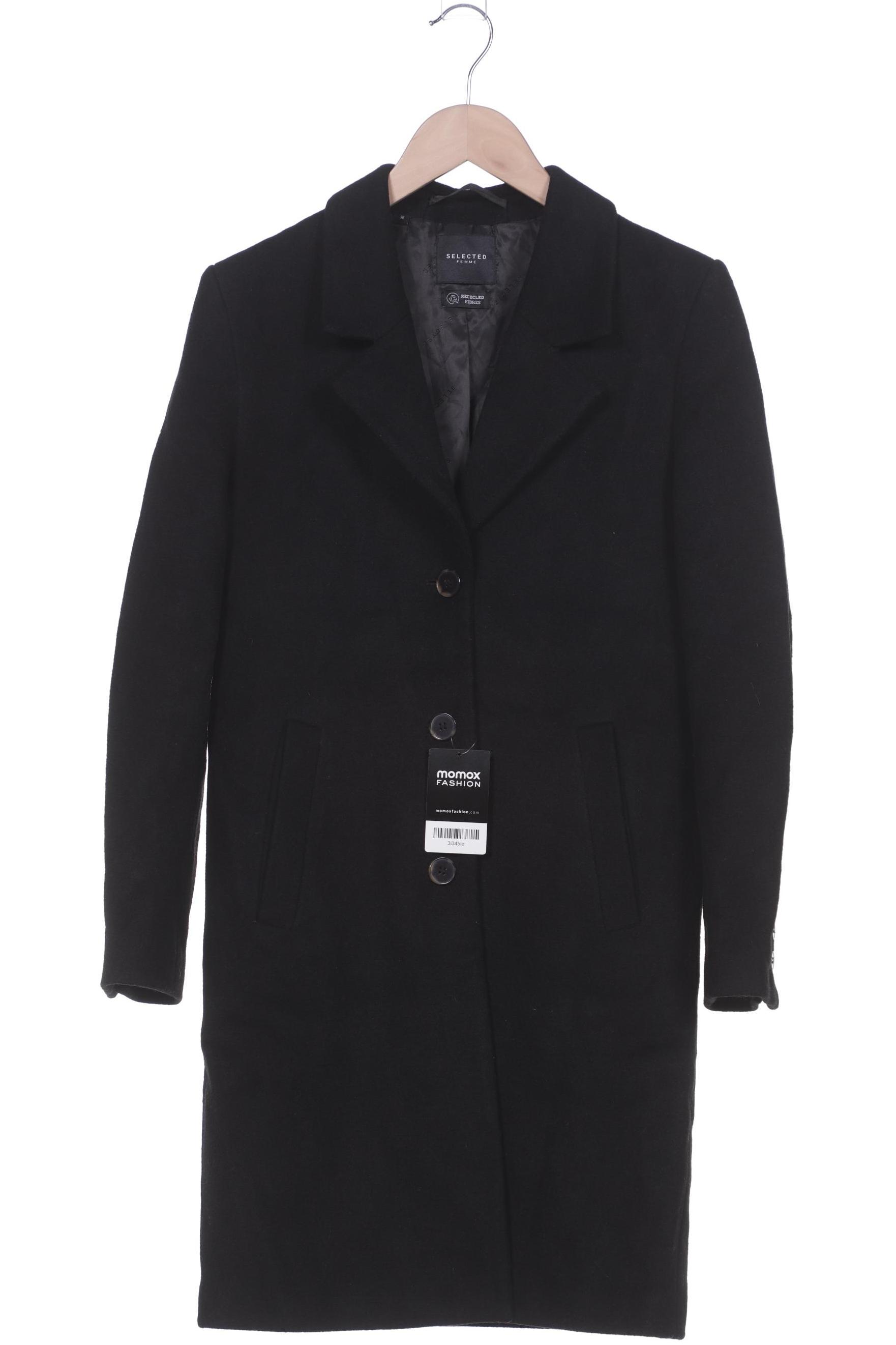 

Selected Damen Mantel, schwarz, Gr. 36