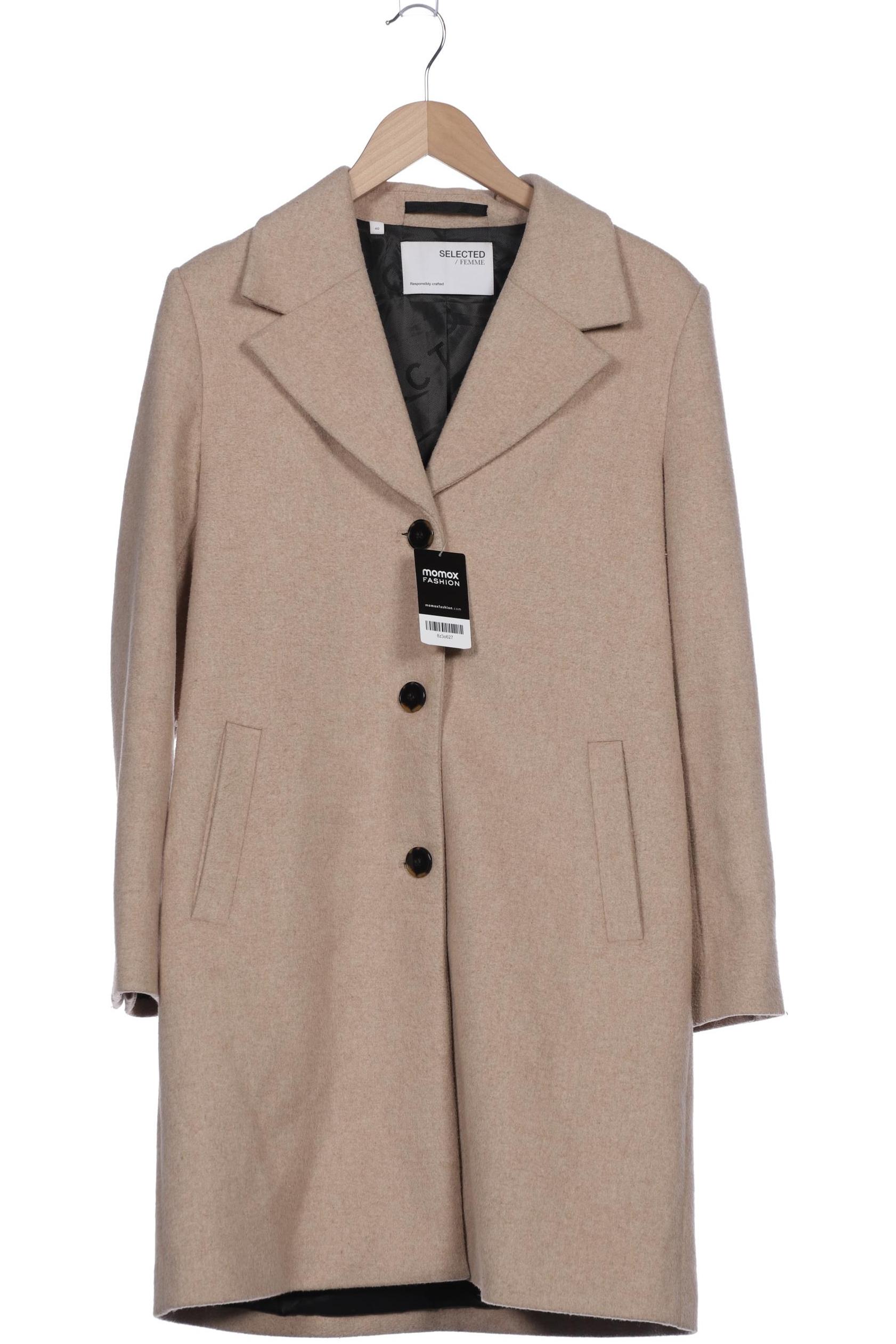 

Selected Damen Mantel, beige, Gr. 40