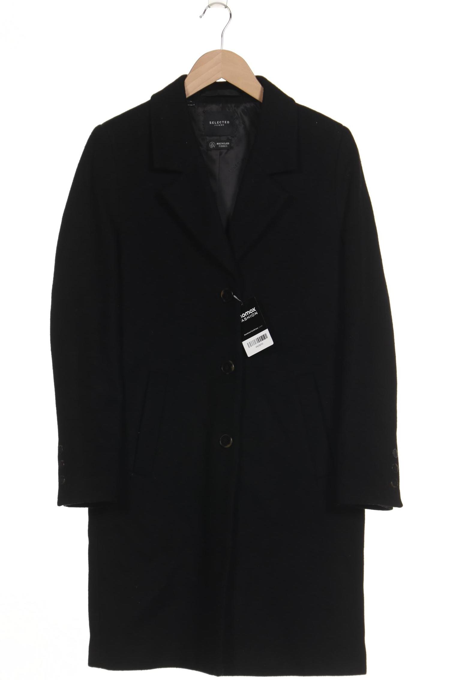 

Selected Damen Mantel, schwarz, Gr. 34