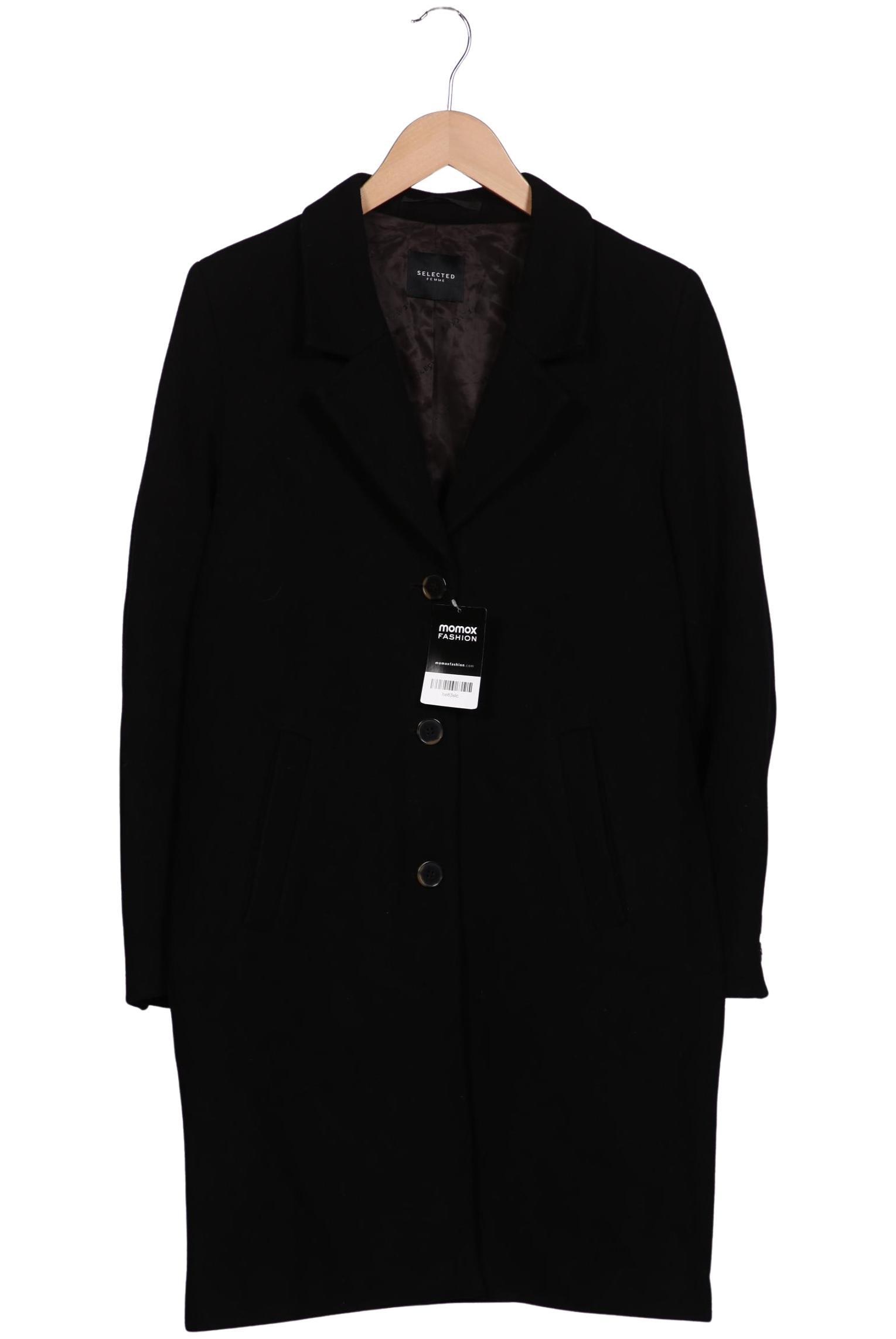 

Selected Damen Mantel, schwarz, Gr. 38