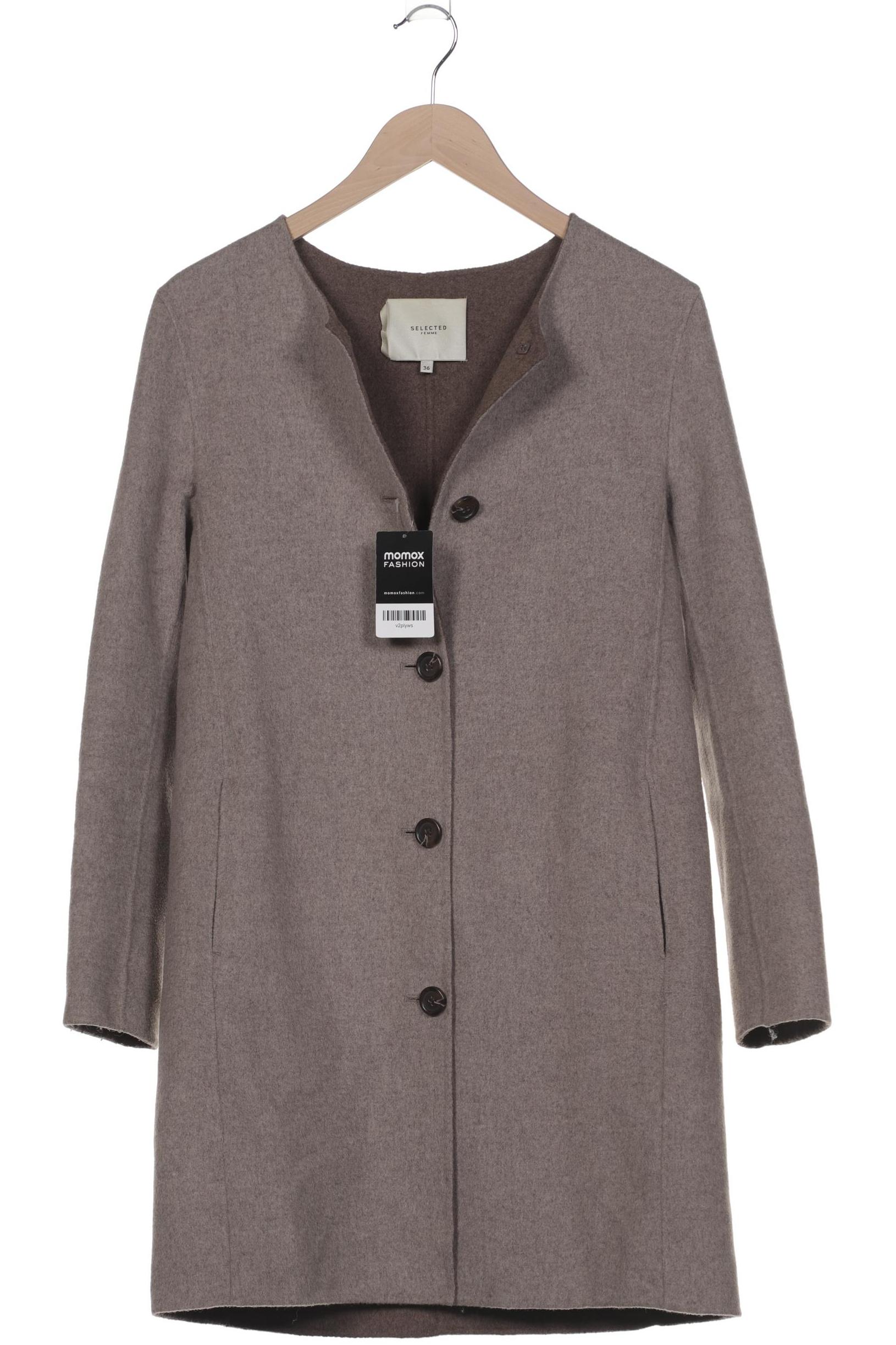 Thumbnail - Selected Damen Mantel, beige, Gr. 36