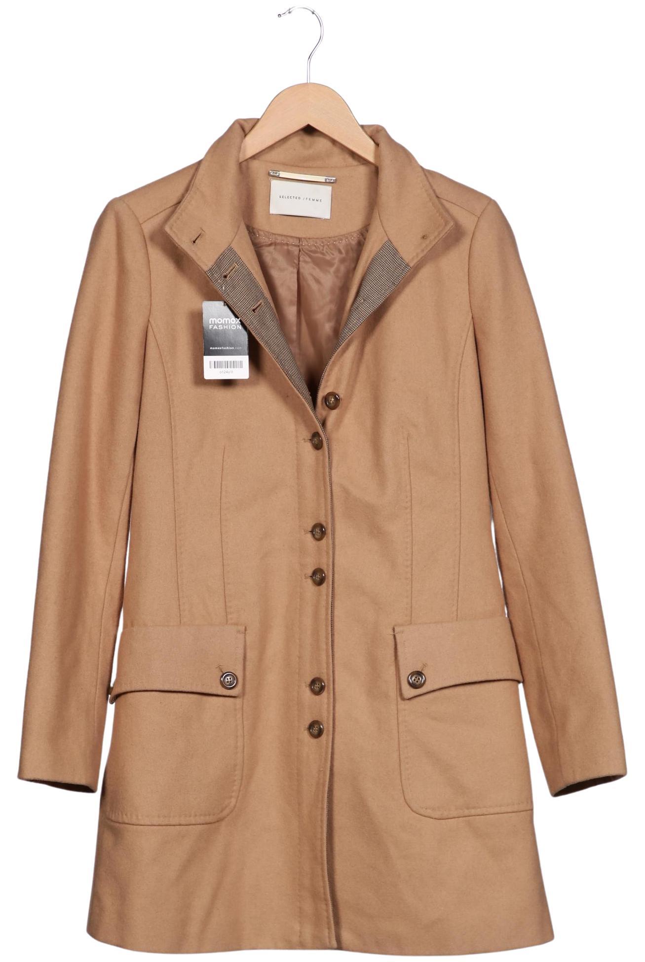 

Selected Damen Mantel, beige, Gr. 40