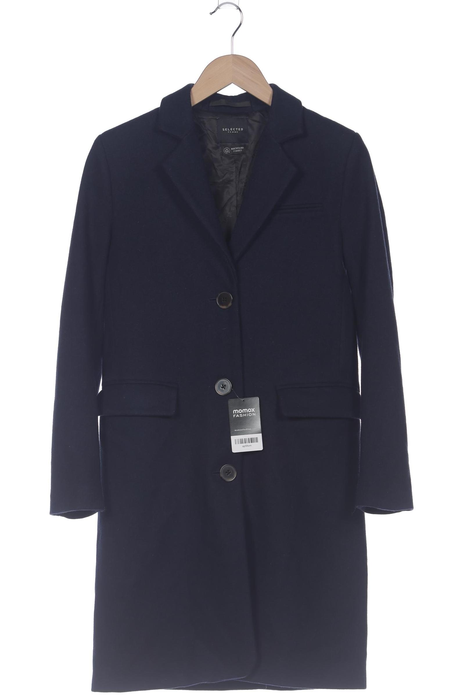 

Selected Damen Mantel, marineblau, Gr. 34
