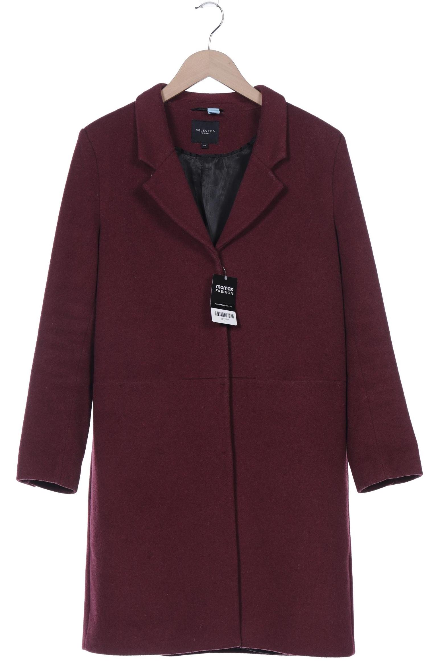 

Selected Damen Mantel, bordeaux, Gr. 40