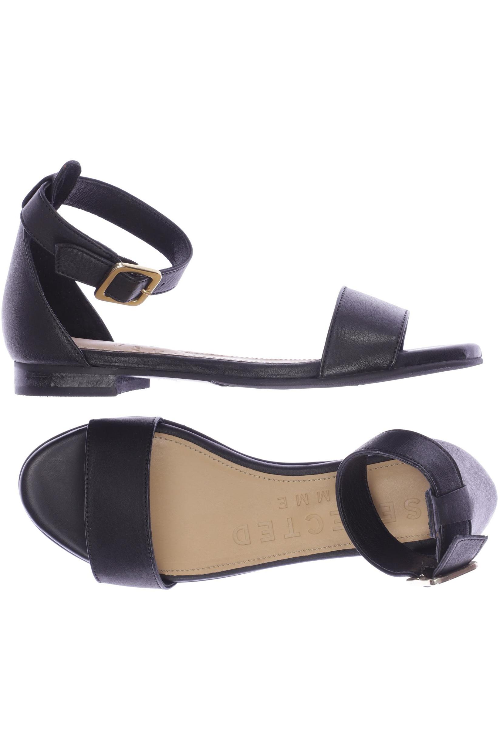 

SELECTED Damen Sandale, schwarz