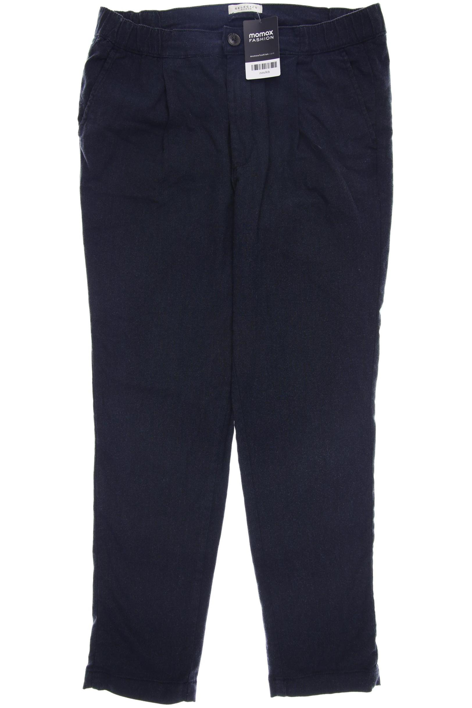 

SELECTED Damen Stoffhose, marineblau