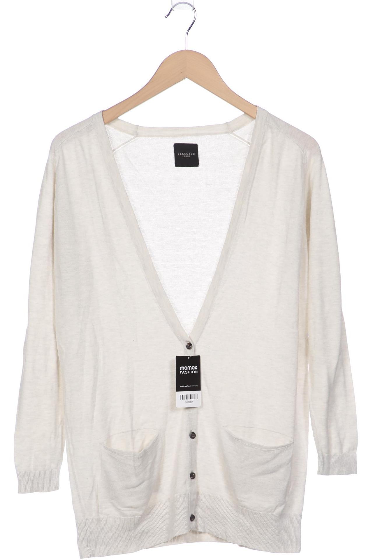

SELECTED Damen Strickjacke, cremeweiß