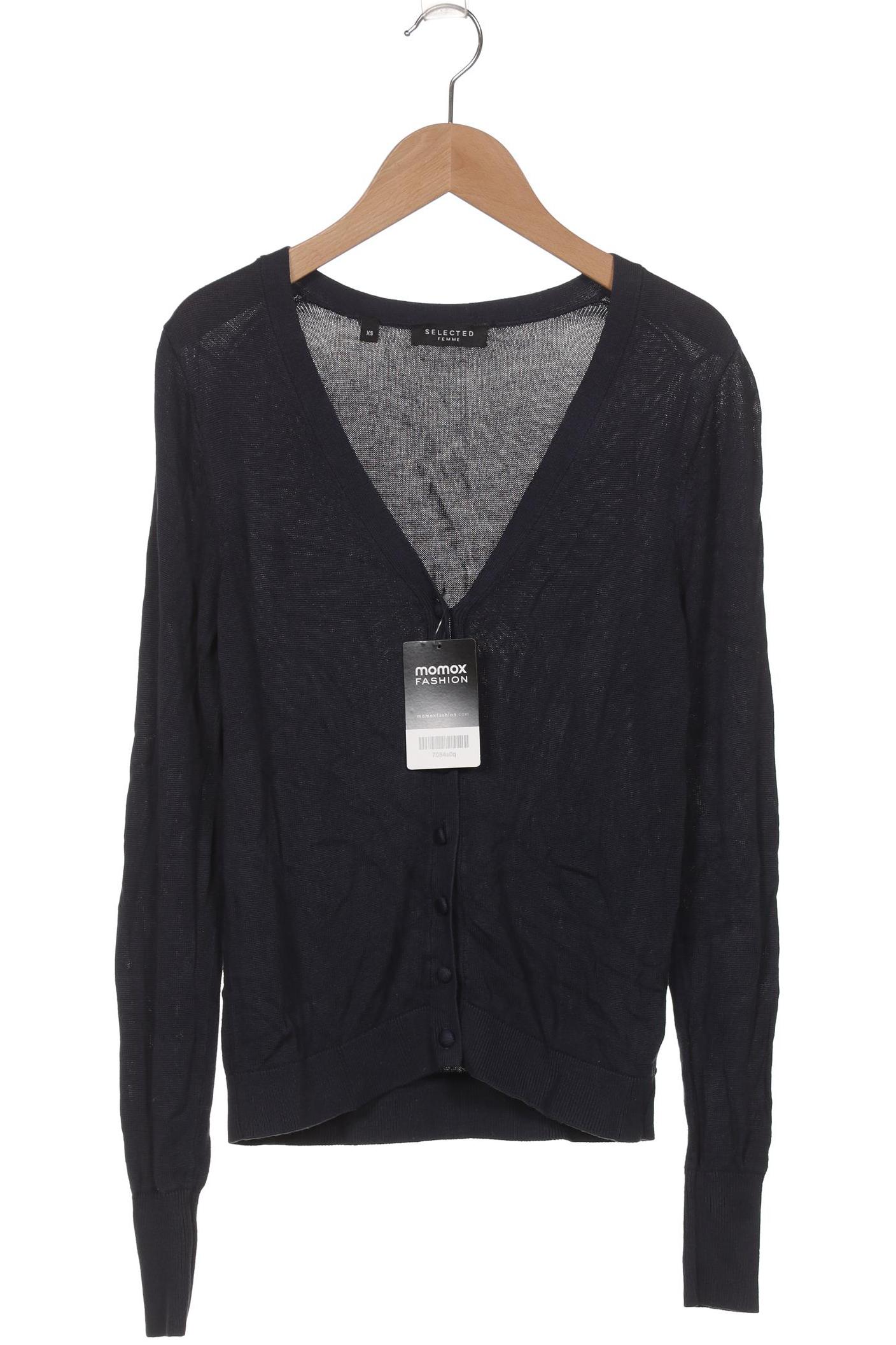 

Selected Damen Strickjacke, marineblau, Gr. 34