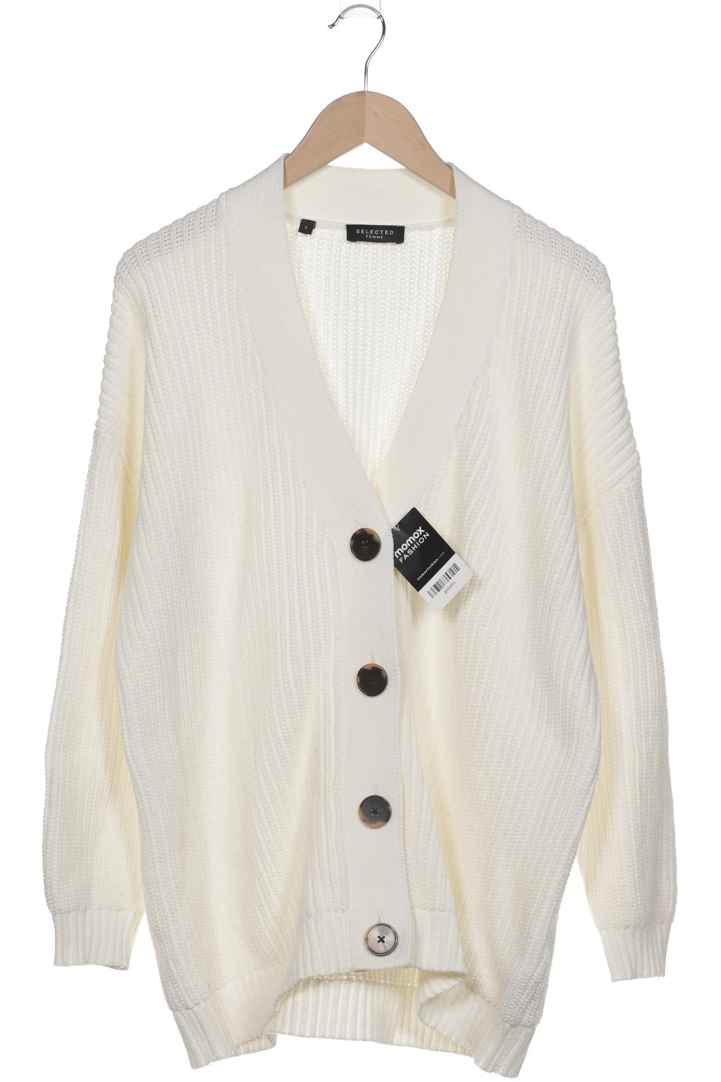 

Selected Damen Strickjacke, cremeweiß, Gr. 42