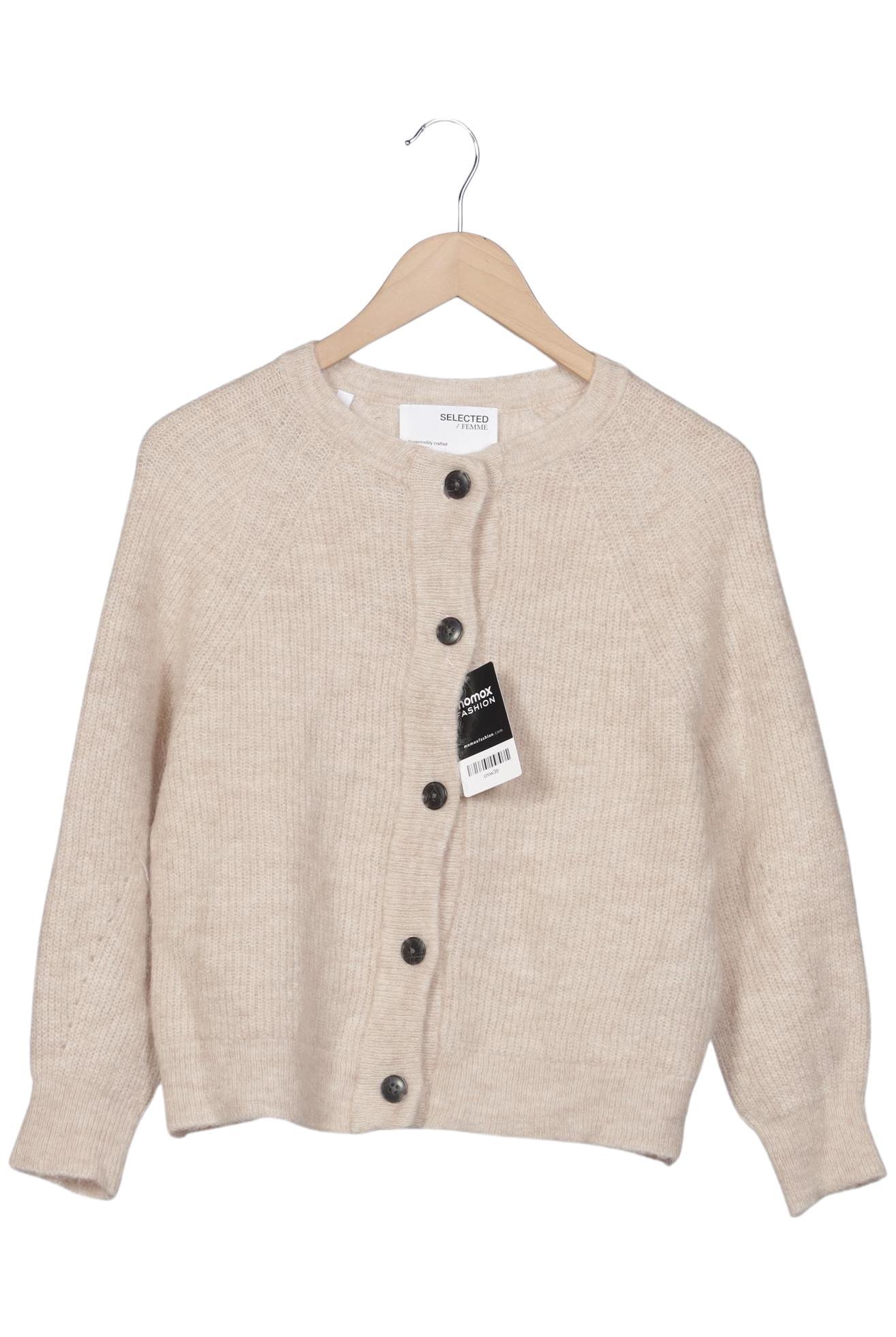 

Selected Damen Strickjacke, beige, Gr. 36