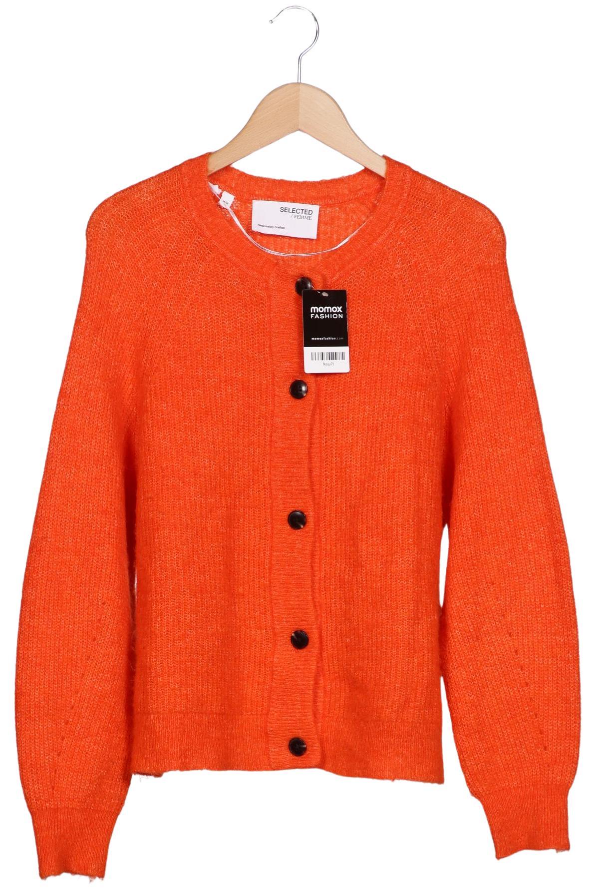 

Selected Damen Strickjacke, orange, Gr. 38