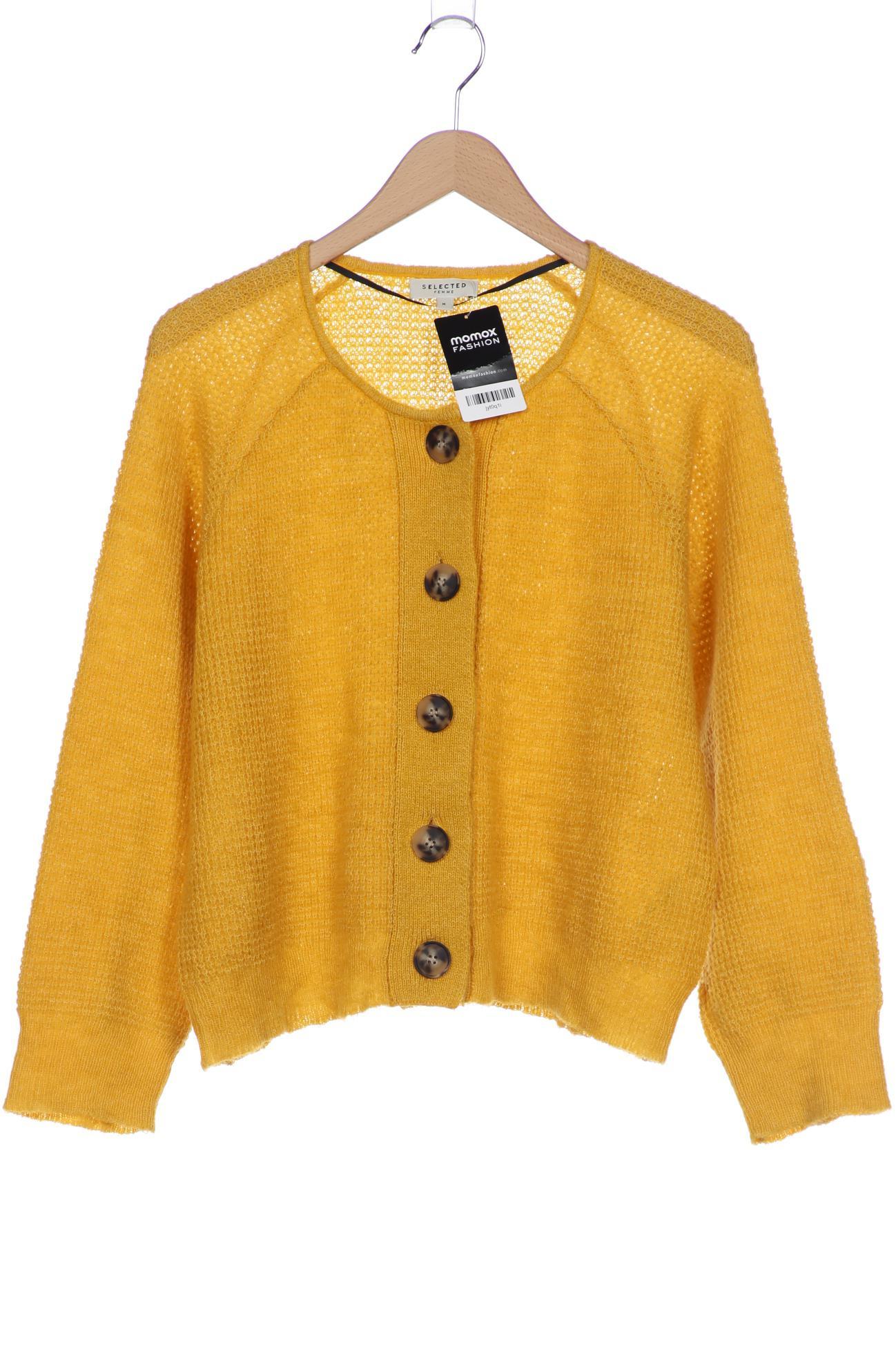 

Selected Damen Strickjacke, gelb, Gr. 38