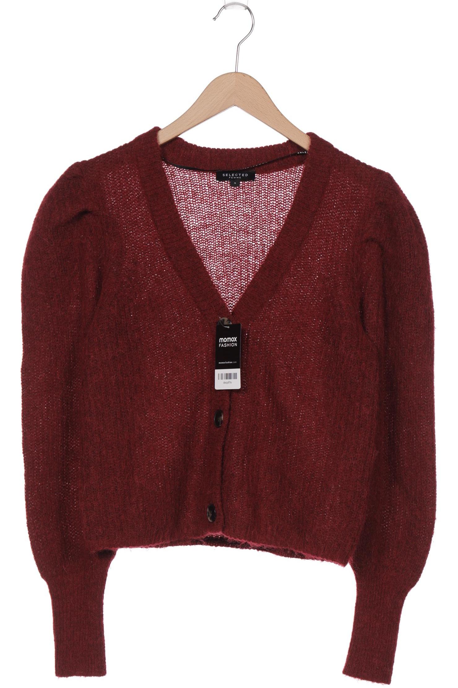 

Selected Damen Strickjacke, bordeaux, Gr. 36