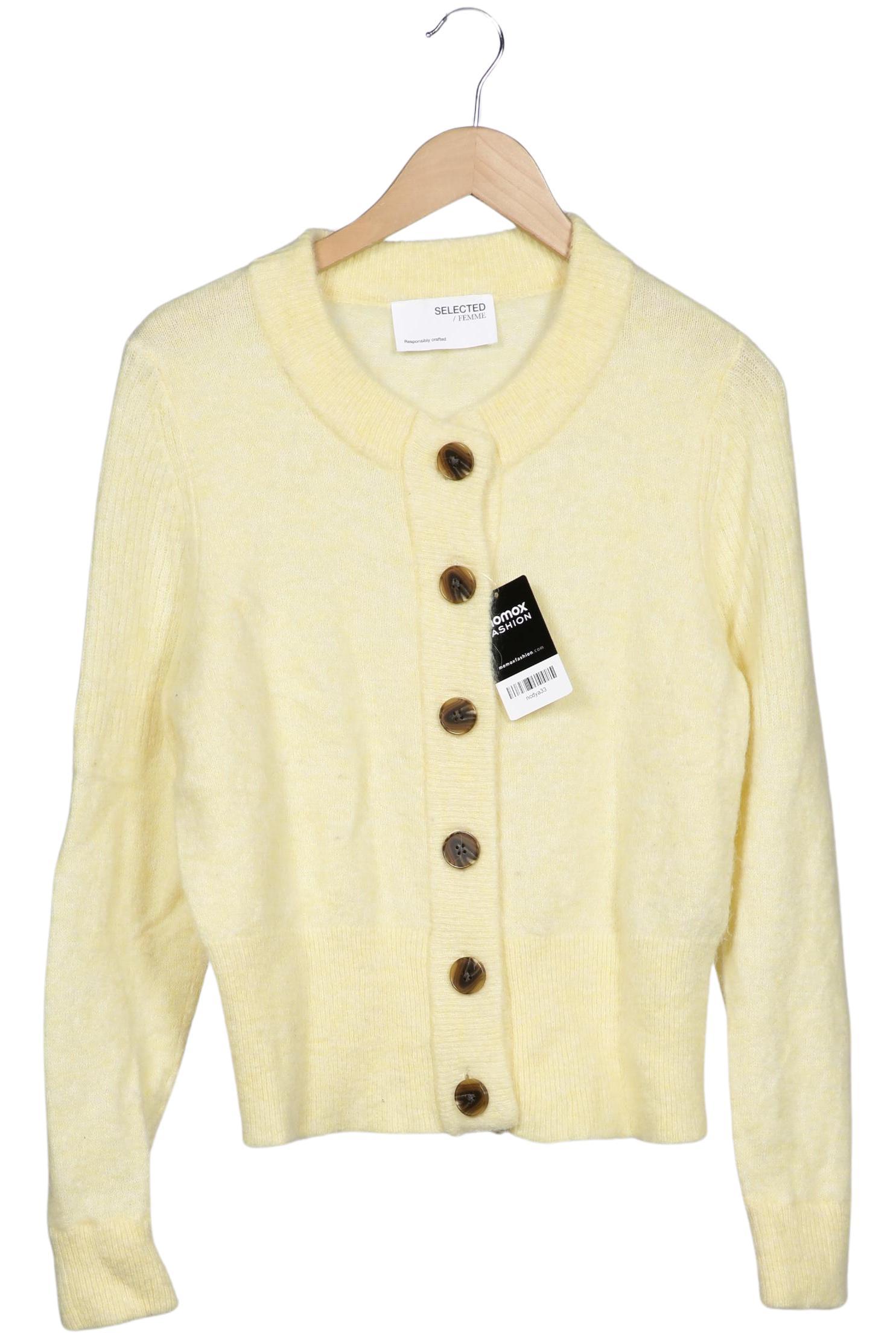 

Selected Damen Strickjacke, gelb, Gr. 42