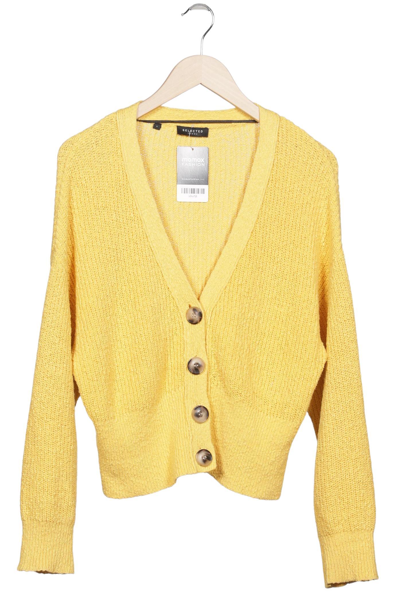 

Selected Damen Strickjacke, gelb, Gr. 36