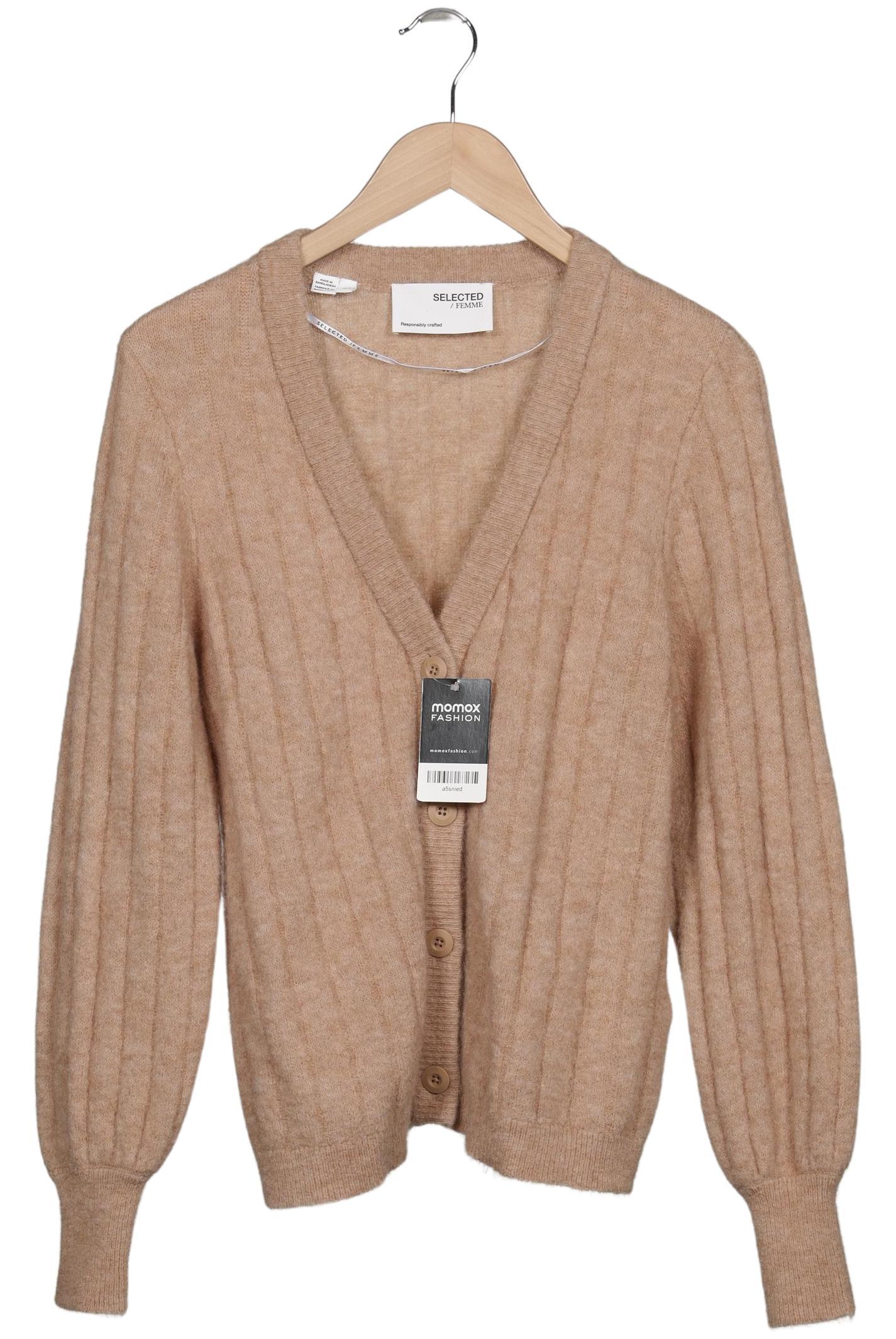 

Selected Damen Strickjacke, beige, Gr. 38