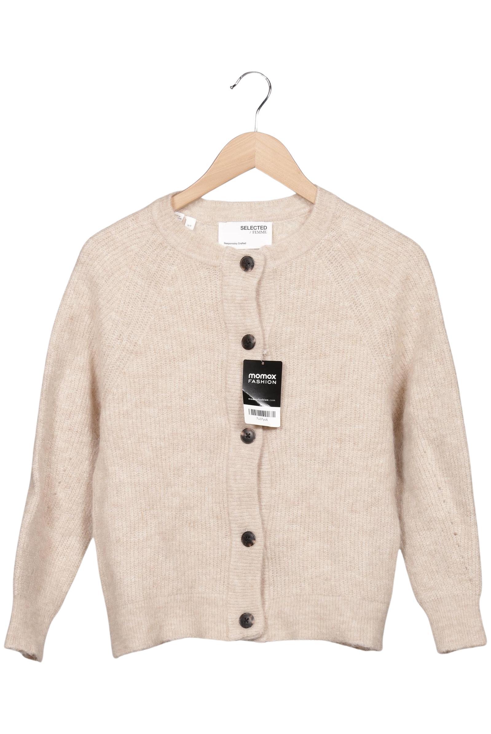 

Selected Damen Strickjacke, beige, Gr. 36