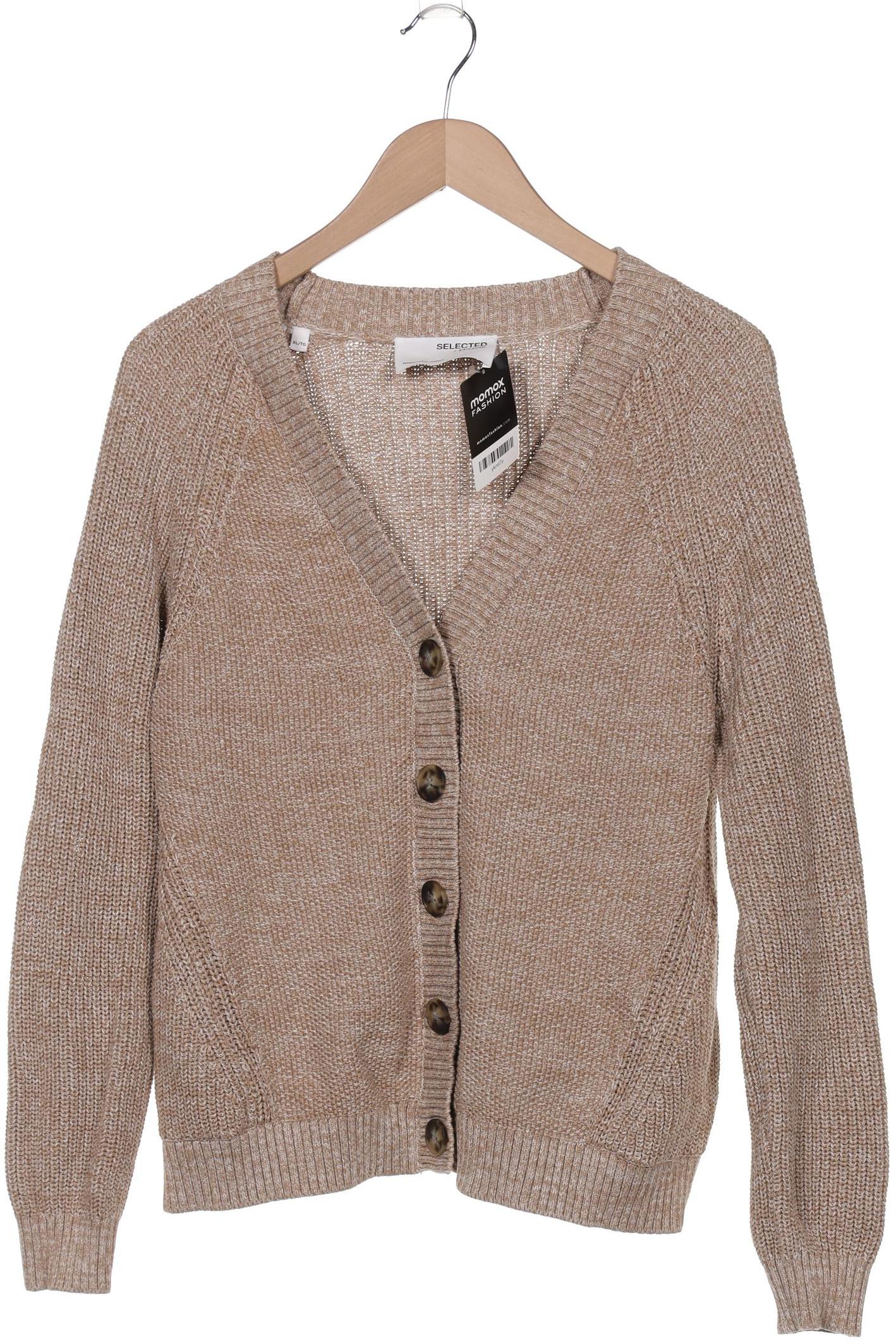 

Selected Damen Strickjacke, beige, Gr. 44